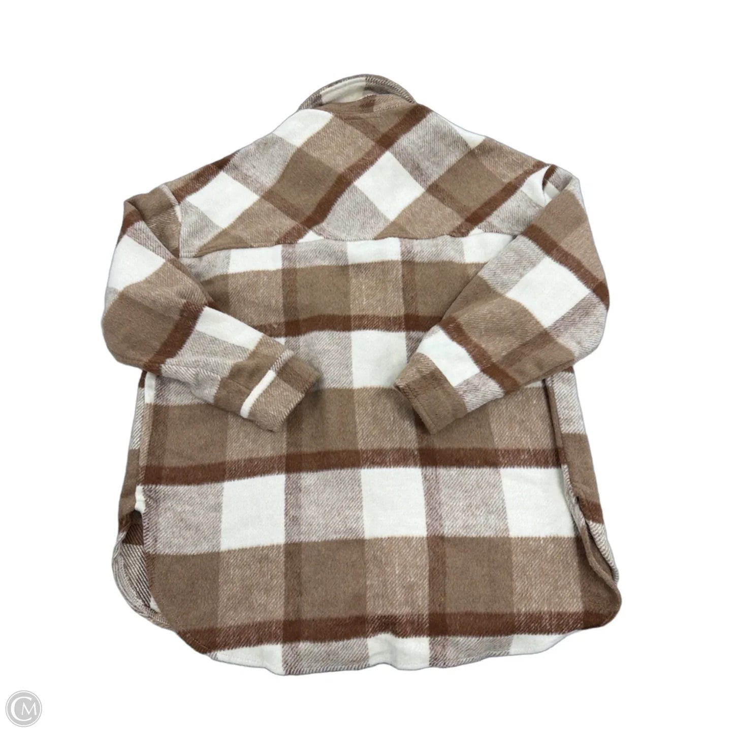 Top Long Sleeve By Timing In Tan, Size: S