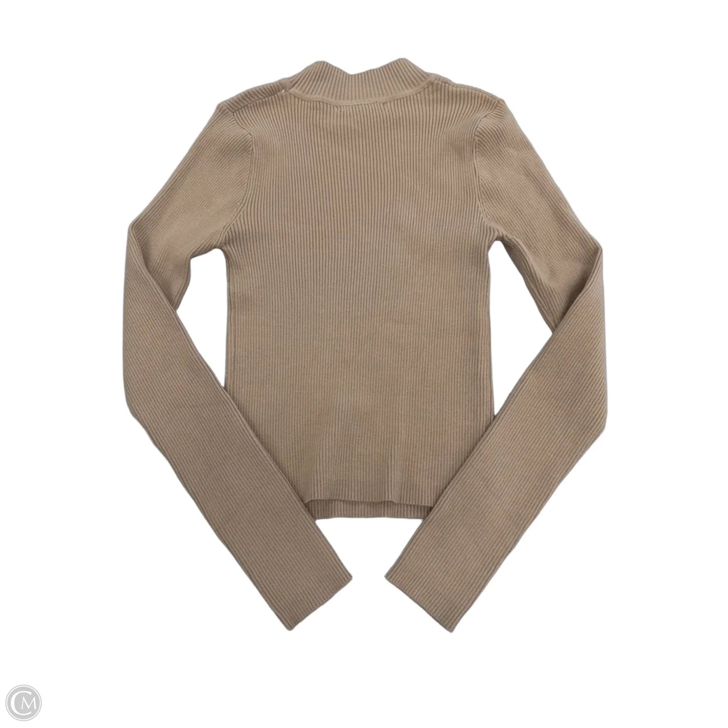 Top Long Sleeve By Love Tree In Tan, Size: M