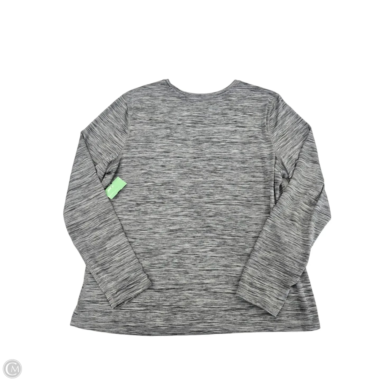 Athletic Top Long Sleeve Crewneck By Athletic Works In Grey, Size: Xl