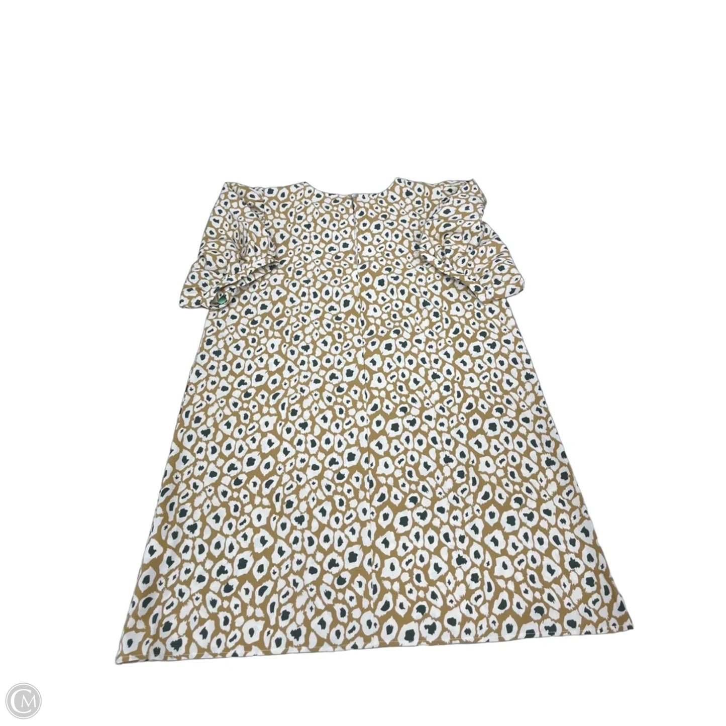 Dress Casual Short By Michelle Mcdowell In Green & Yellow, Size: L