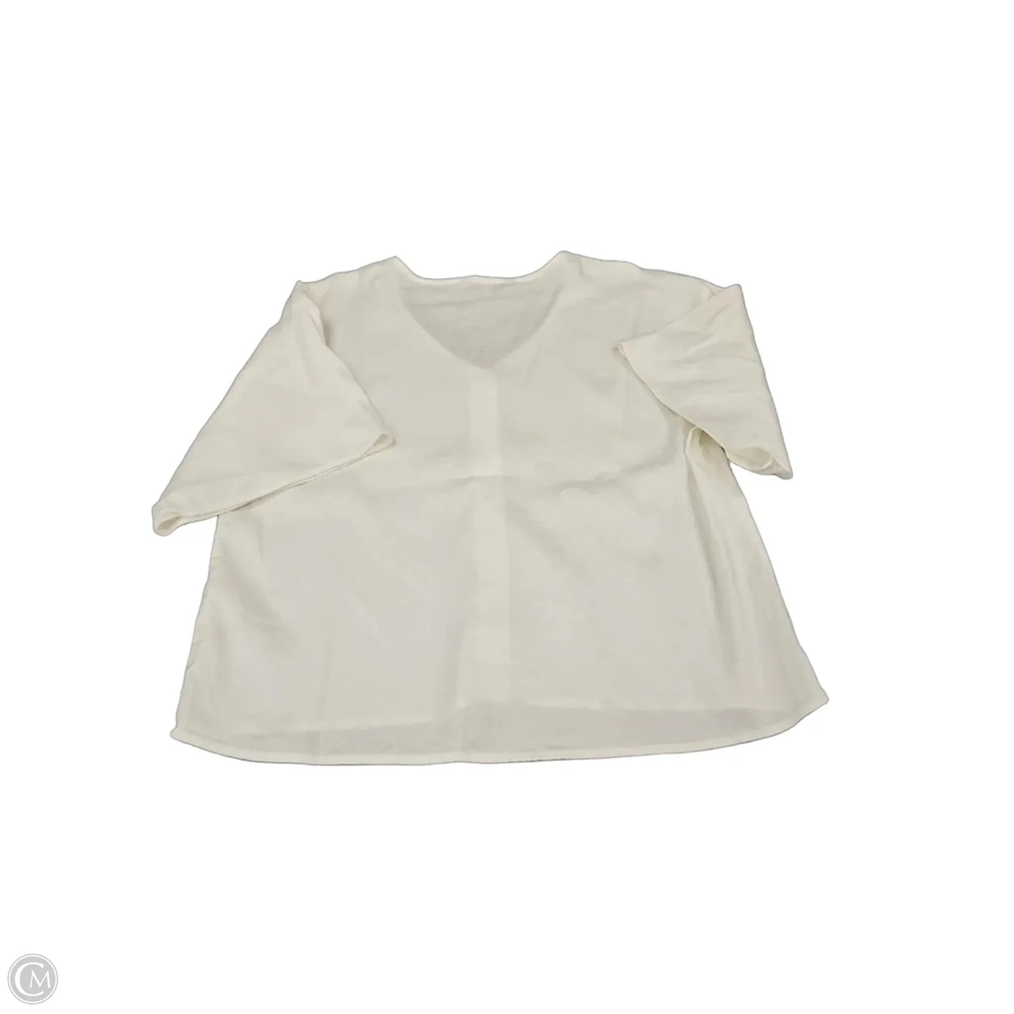 Top Short Sleeve By Liverpool In White, Size: M