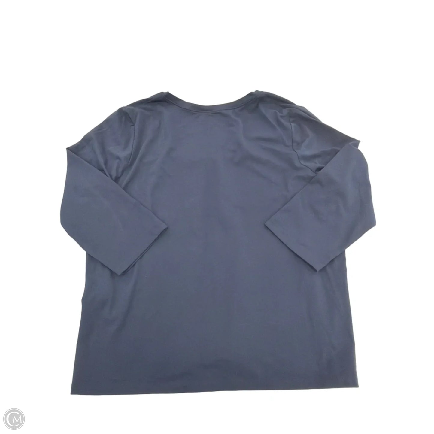 Top 3/4 Sleeve By Chicos In Navy, Size: Xxl