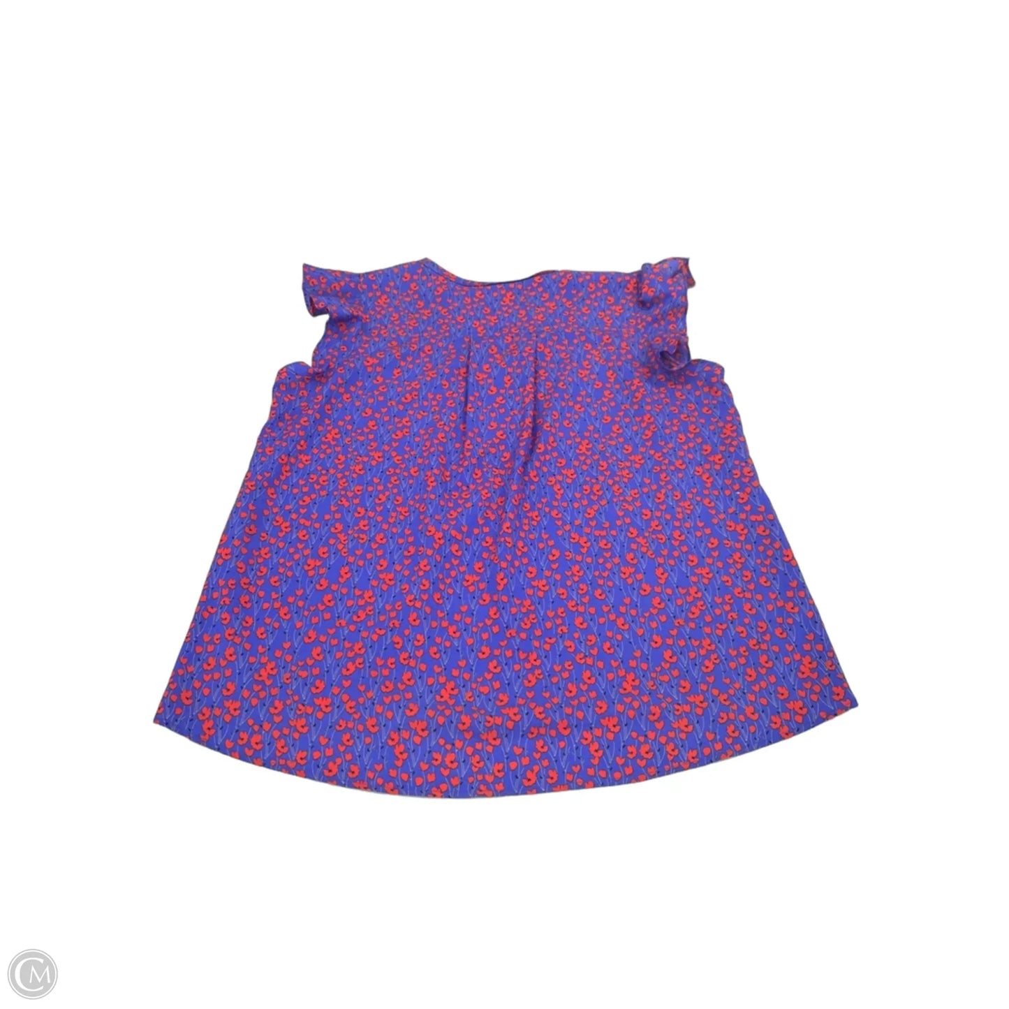 Top Short Sleeve By Cabi In Floral Print, Size: Xl