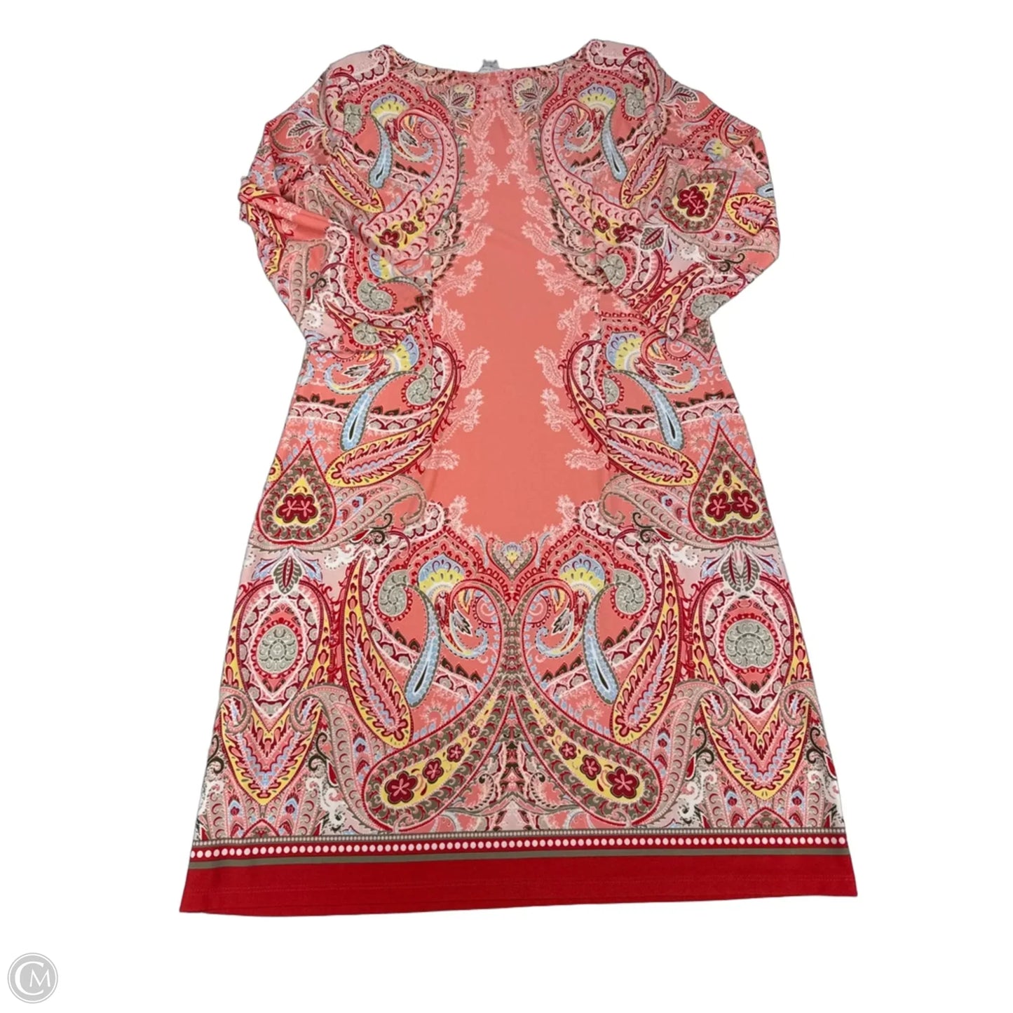 Dress Casual Short By London Times In Paisley Print, Size: M