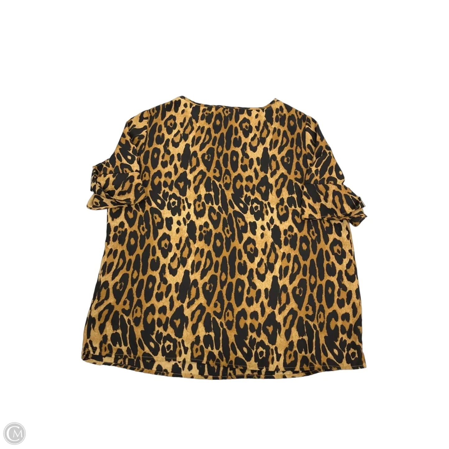 Top Short Sleeve By Limited In Animal Print, Size: L
