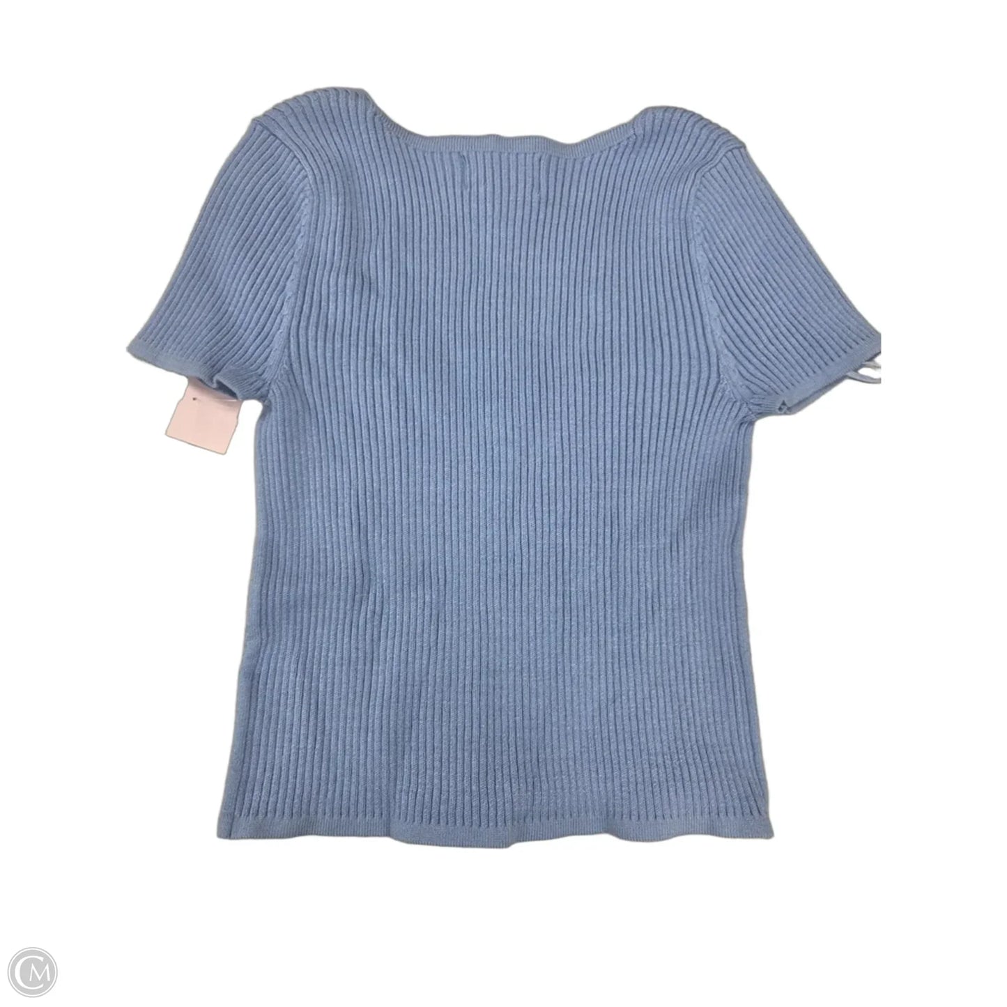 Top Short Sleeve By Cme In Blue, Size: S