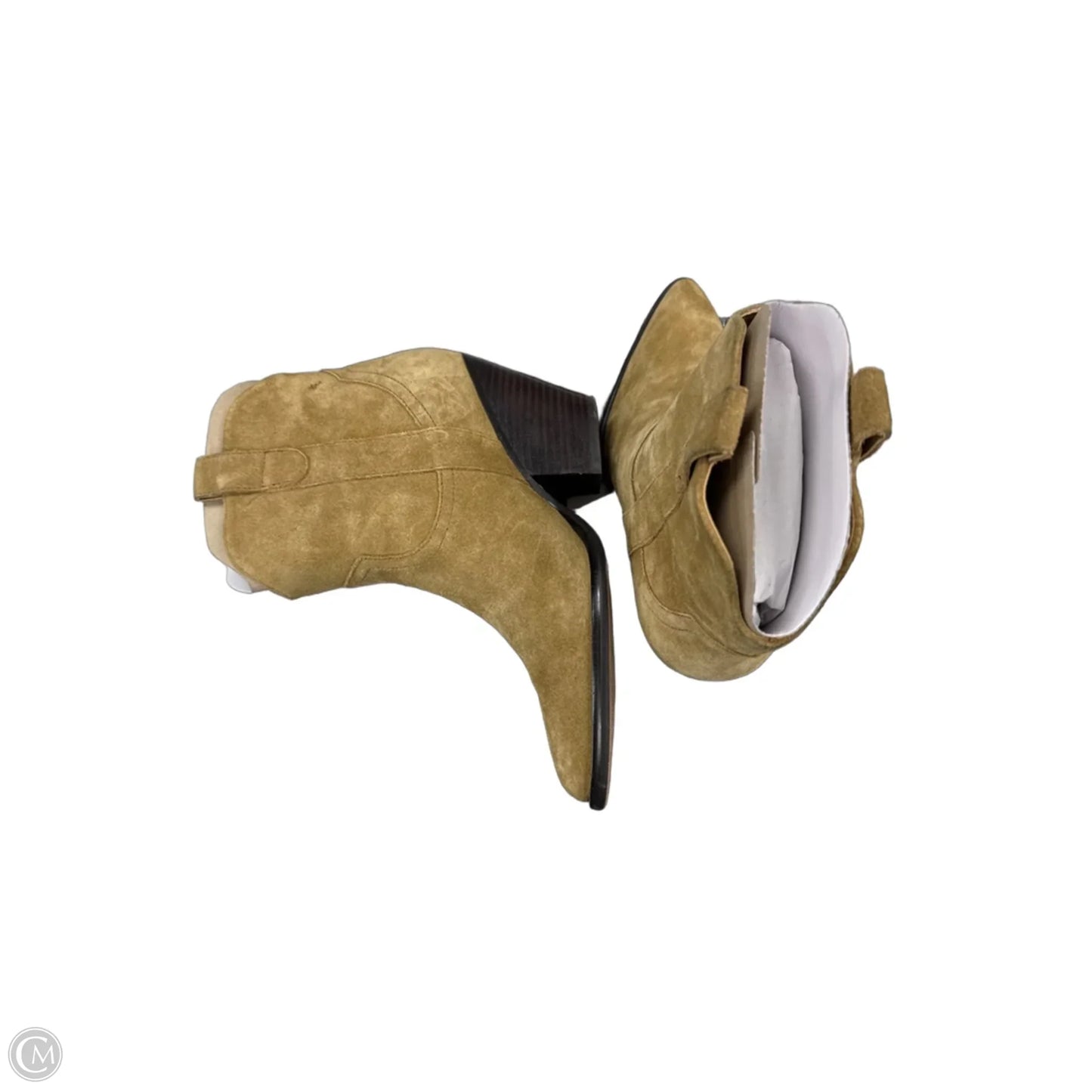 Boots Ankle Heels By Marc Fisher In Tan, Size: 7
