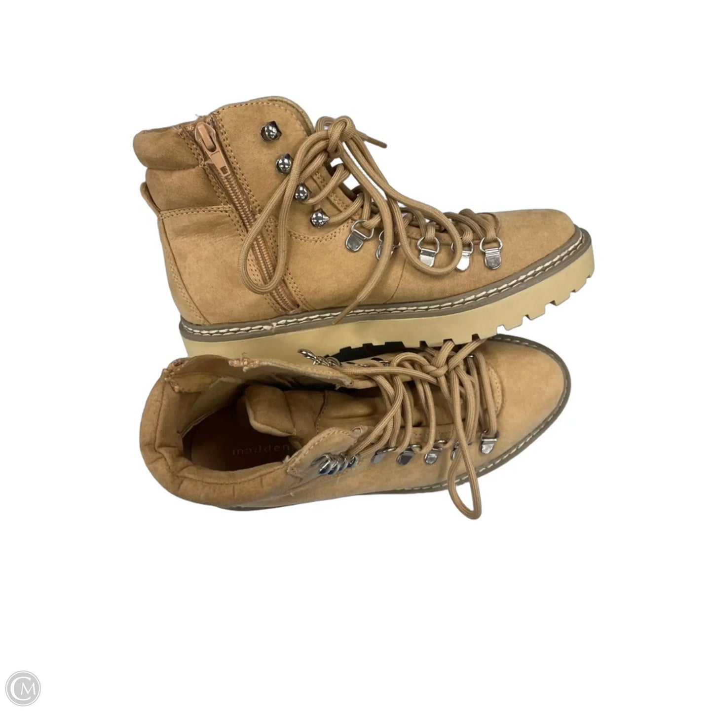 Boots Ankle Flats By Madden Girl In Tan, Size: 6.5