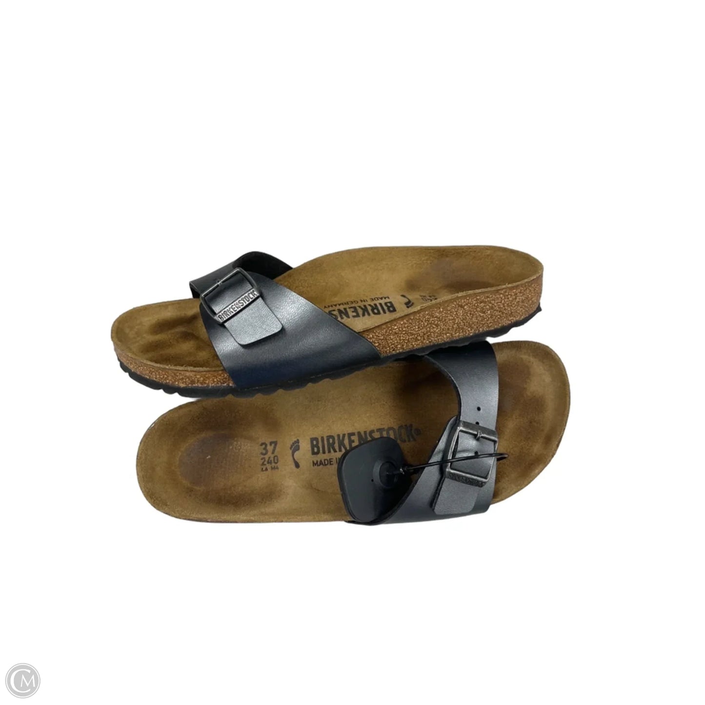 Sandals Flats By Birkenstock In Grey, Size: 6