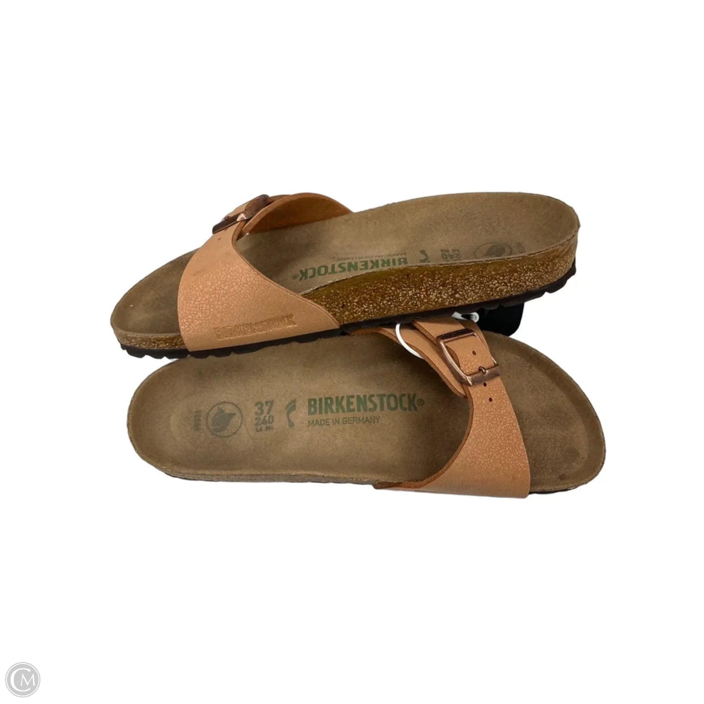 Sandals Flats By Birkenstock In Tan, Size: 6