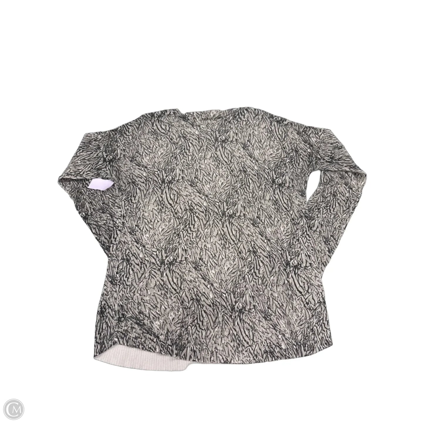 Top Long Sleeve By Dalia In Grey, Size: M