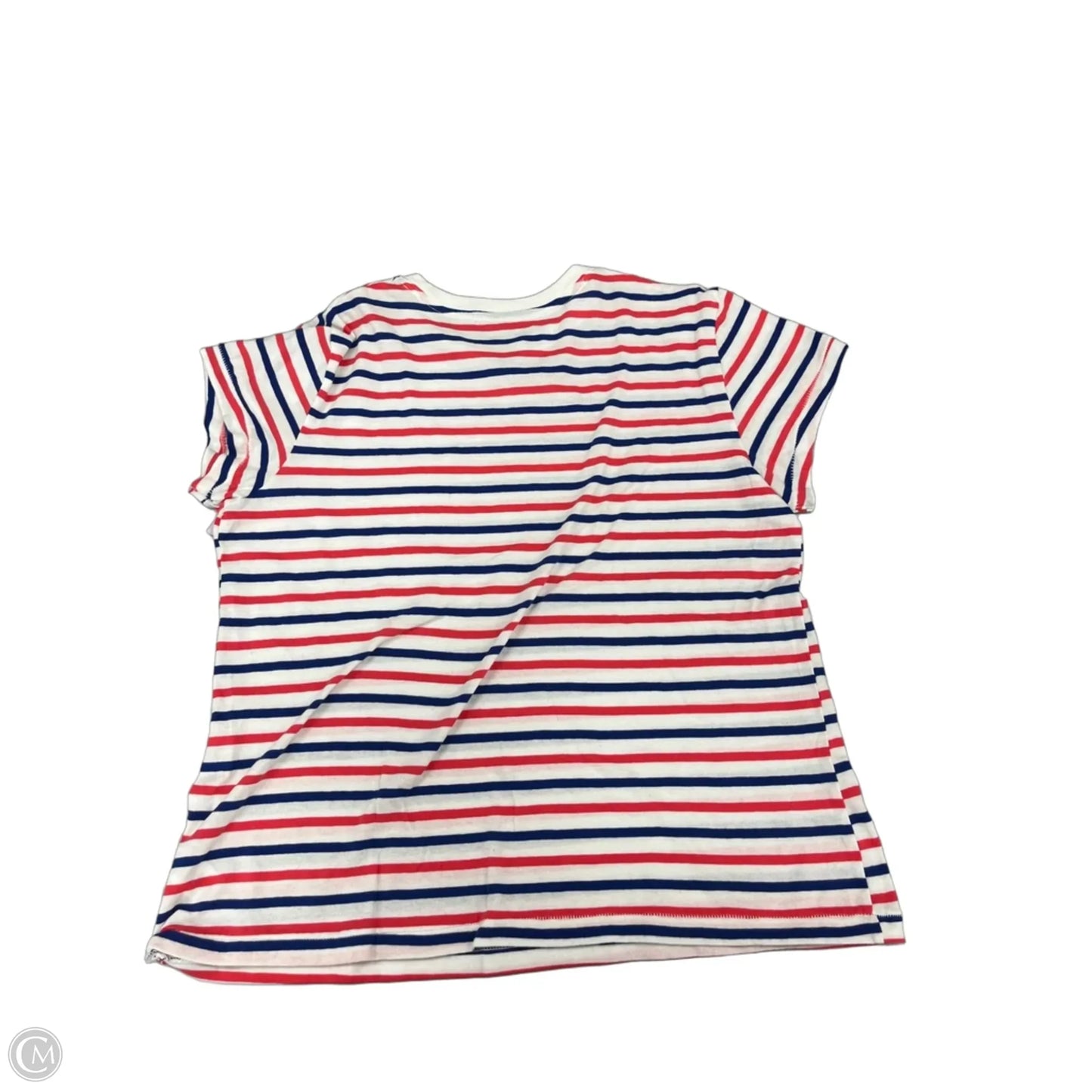 Top Short Sleeve By Universal Thread In Blue Red & White, Size: M