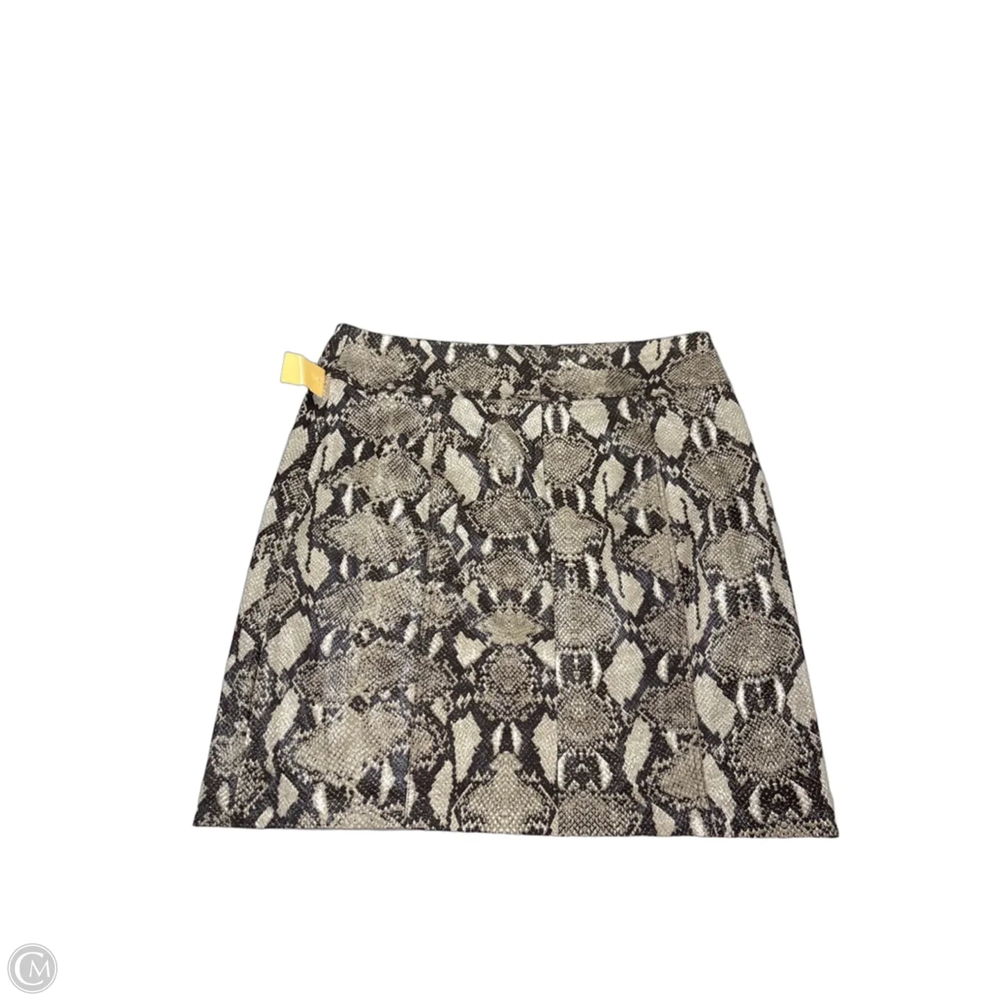 Skirt Mini & Short By Chicos In Snakeskin Print, Size: 12