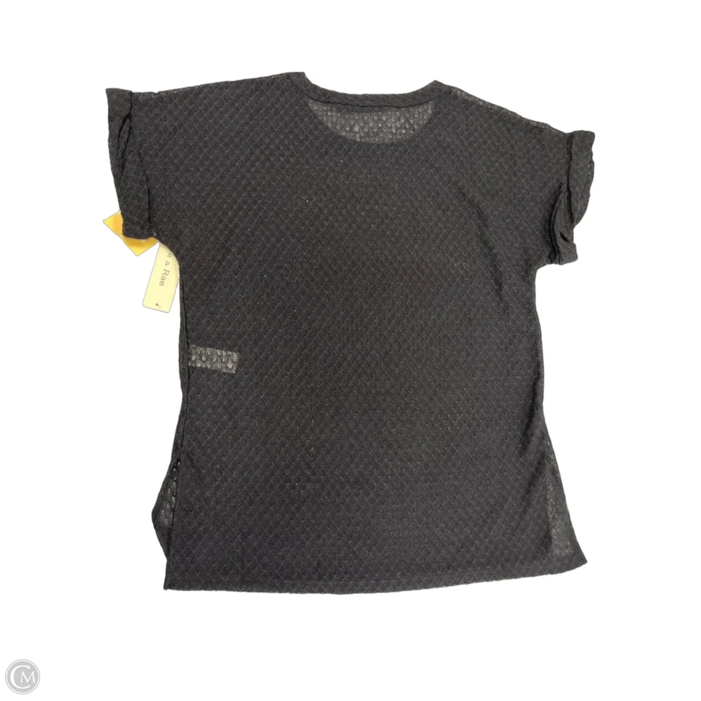 Top Short Sleeve By Doe & Rae In Black, Size: S