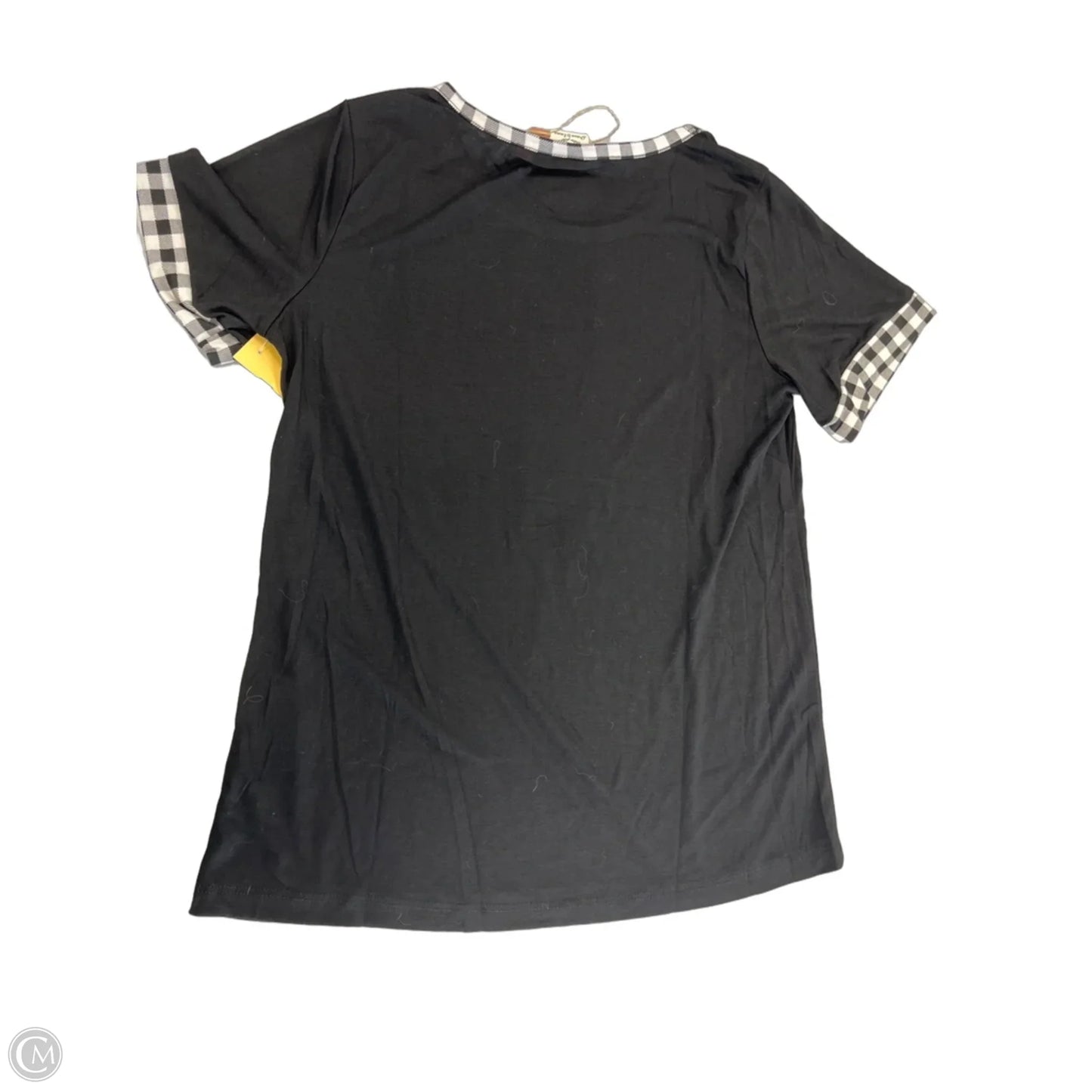 Top Short Sleeve By Cme In Black, Size: S