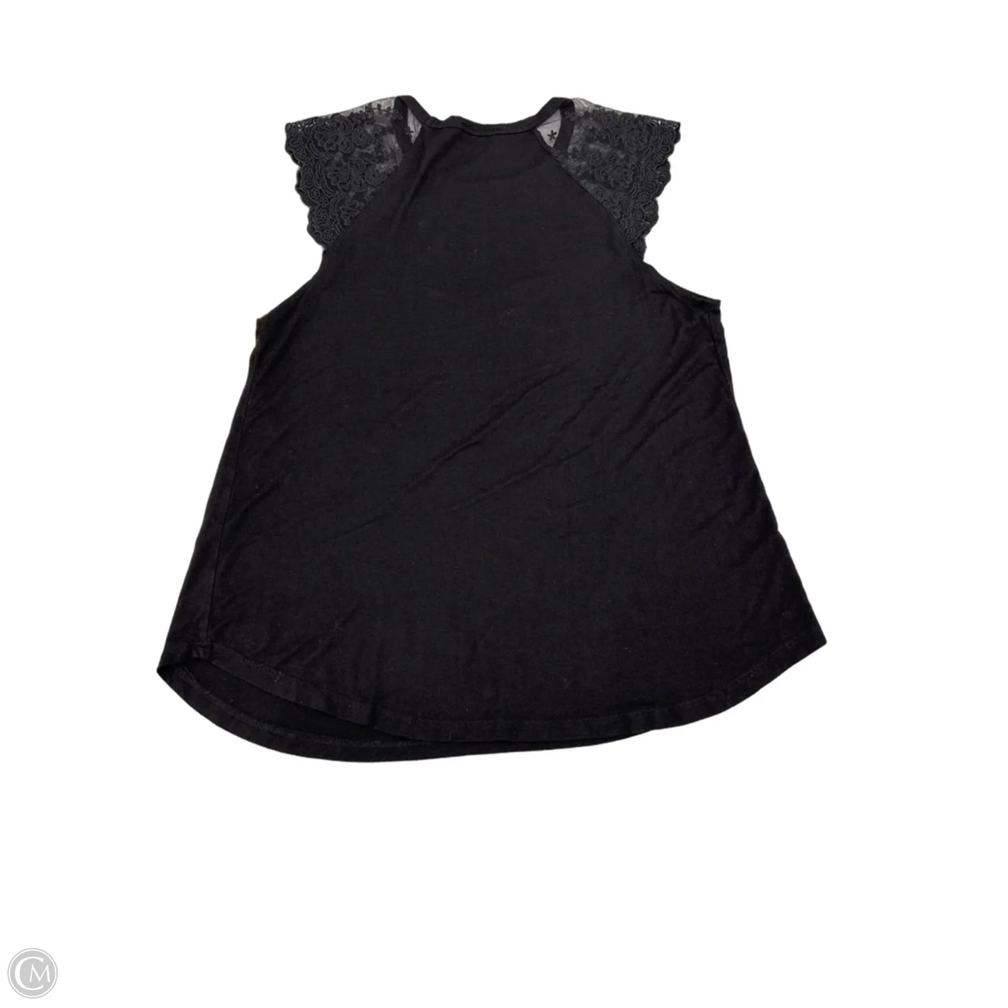 Top Short Sleeve By Allie Rose In Black, Size: S