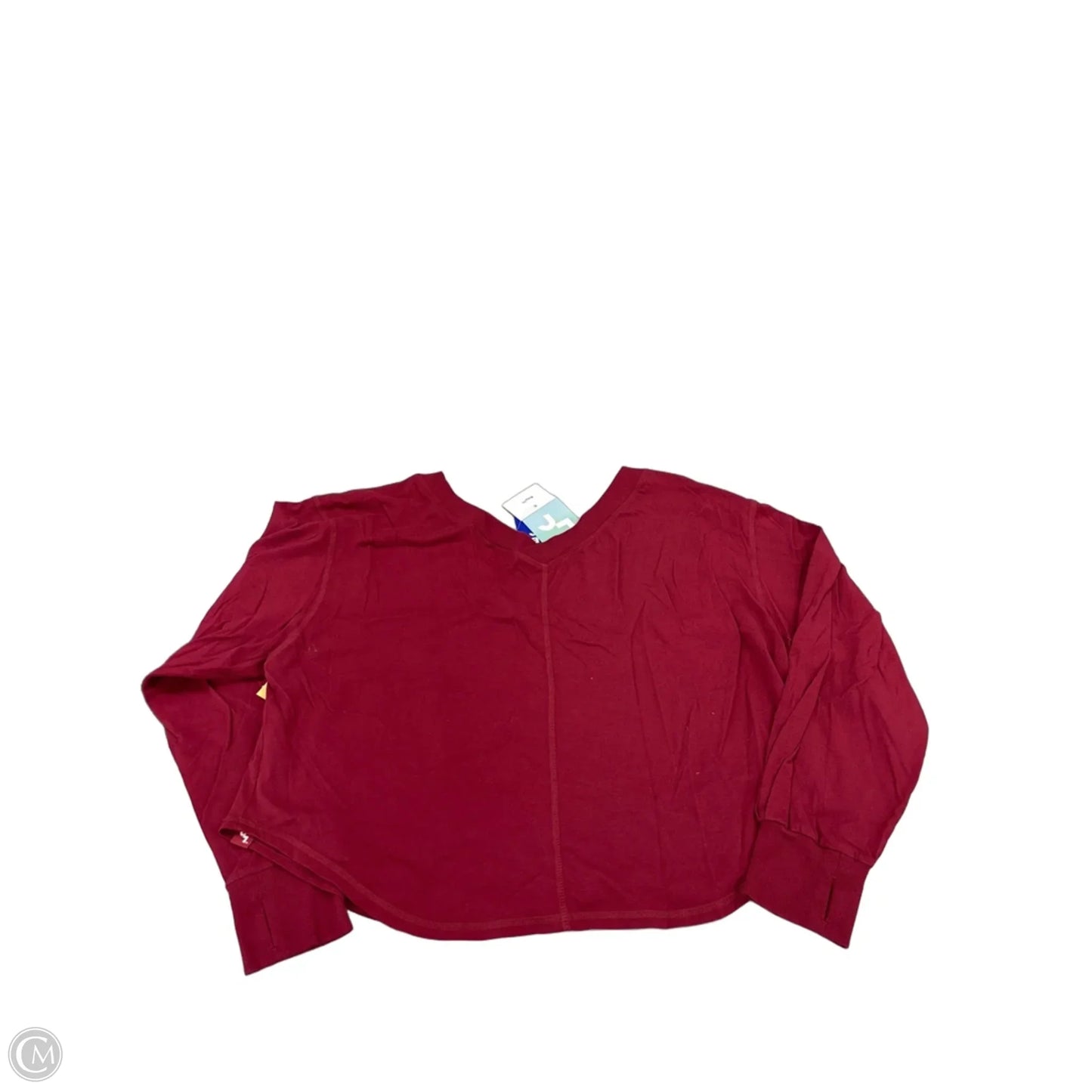 Top Long Sleeve By Joy Lab In Red, Size: L