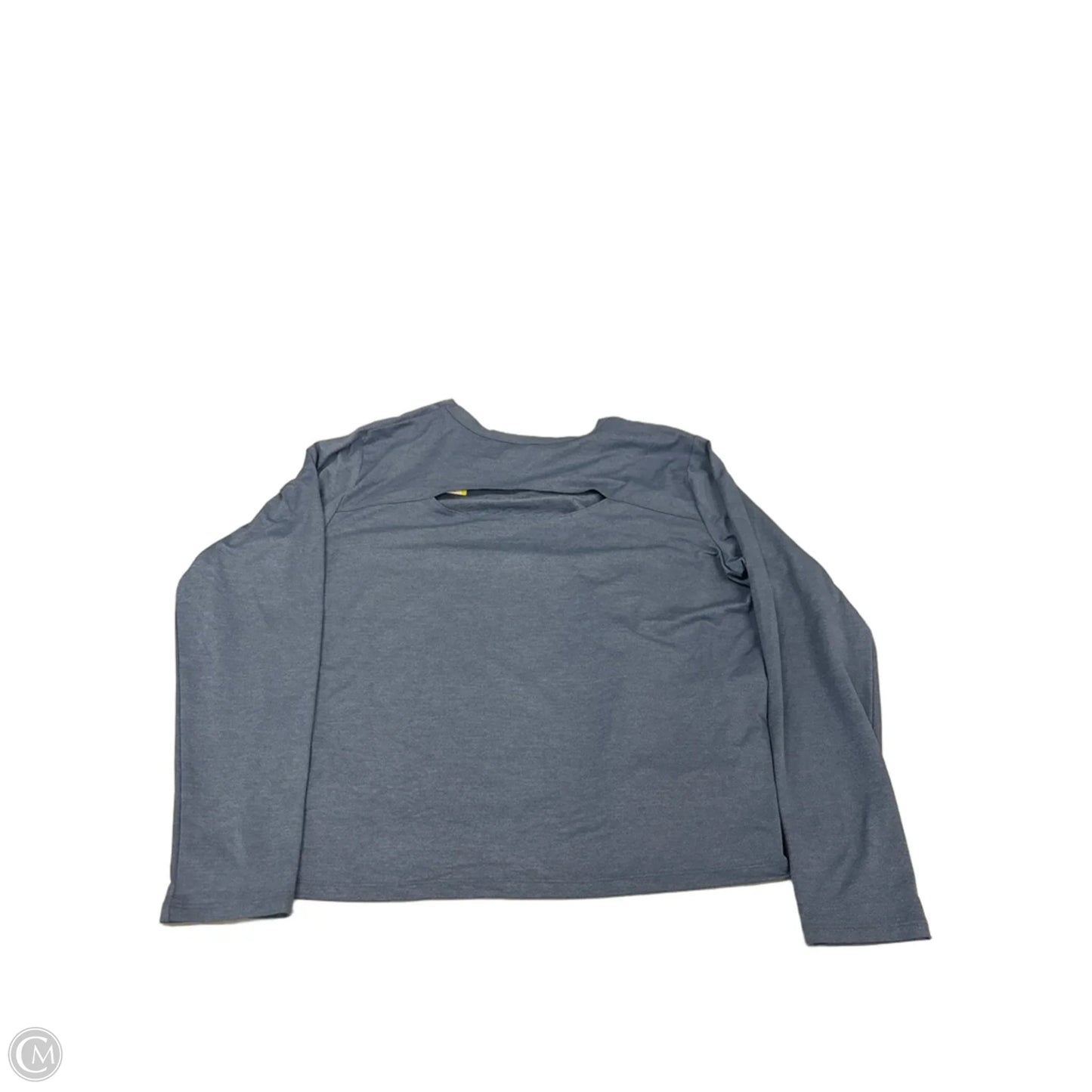 Athletic Top Long Sleeve Collar By All In Motion In Blue, Size: Xxl