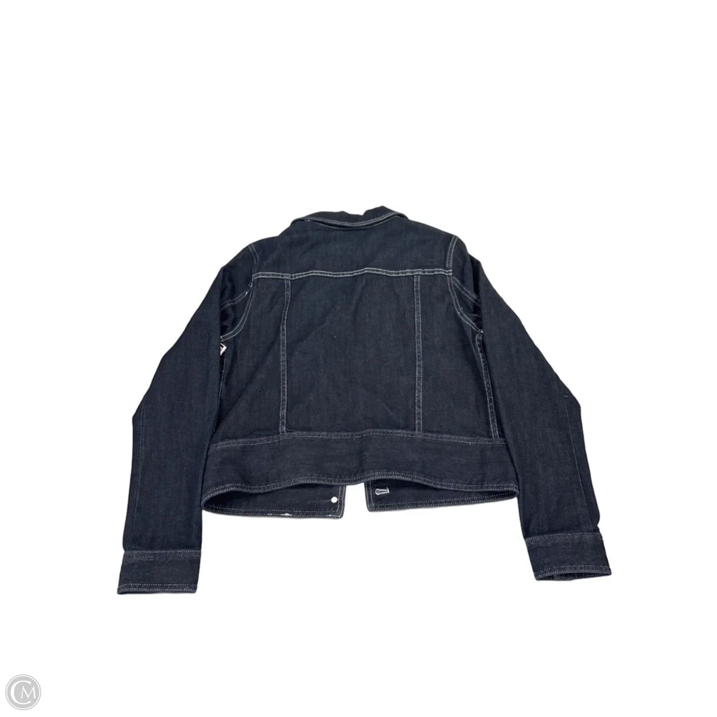 Jacket Denim By T Tahari In Black Denim, Size: M