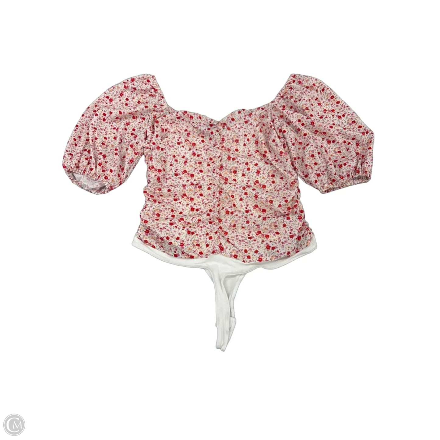 Top Short Sleeve By Lulus In Floral Print, Size: L