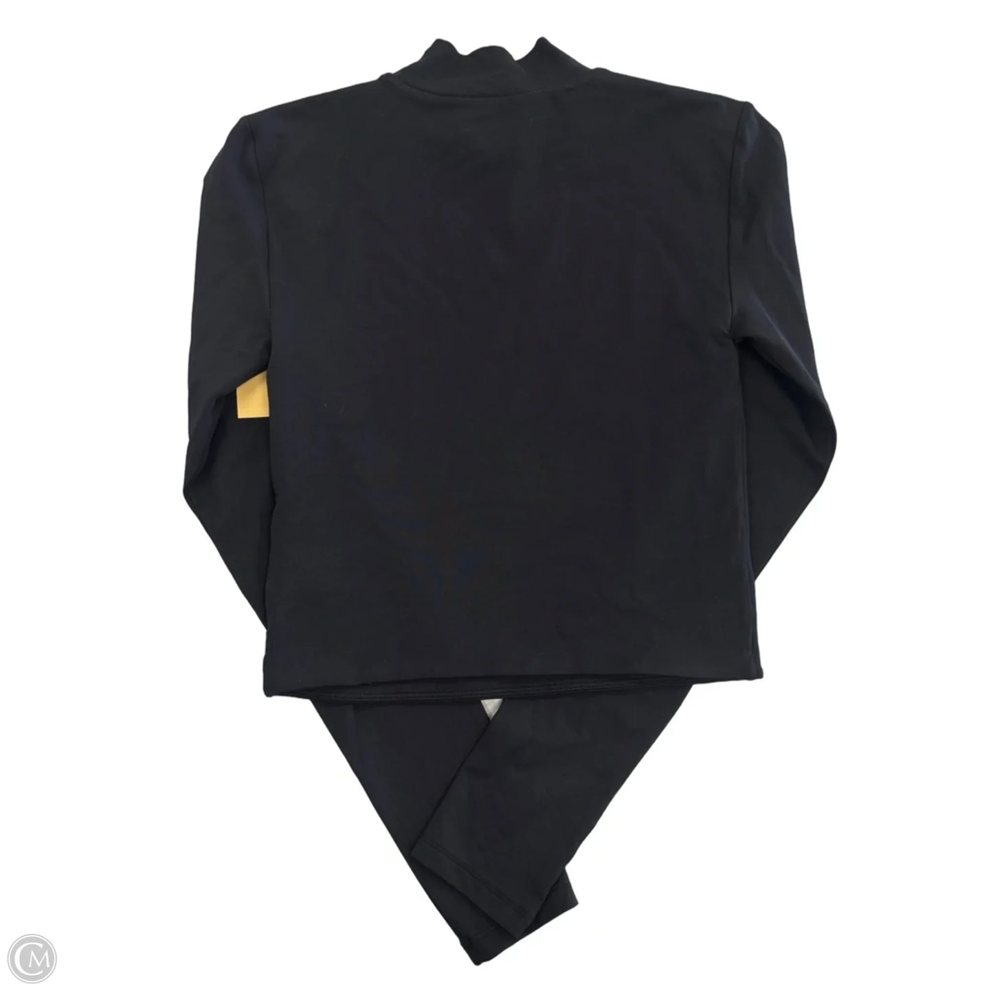 Athletic Top Long Sleeve Collar By Babaton In Black, Size: S