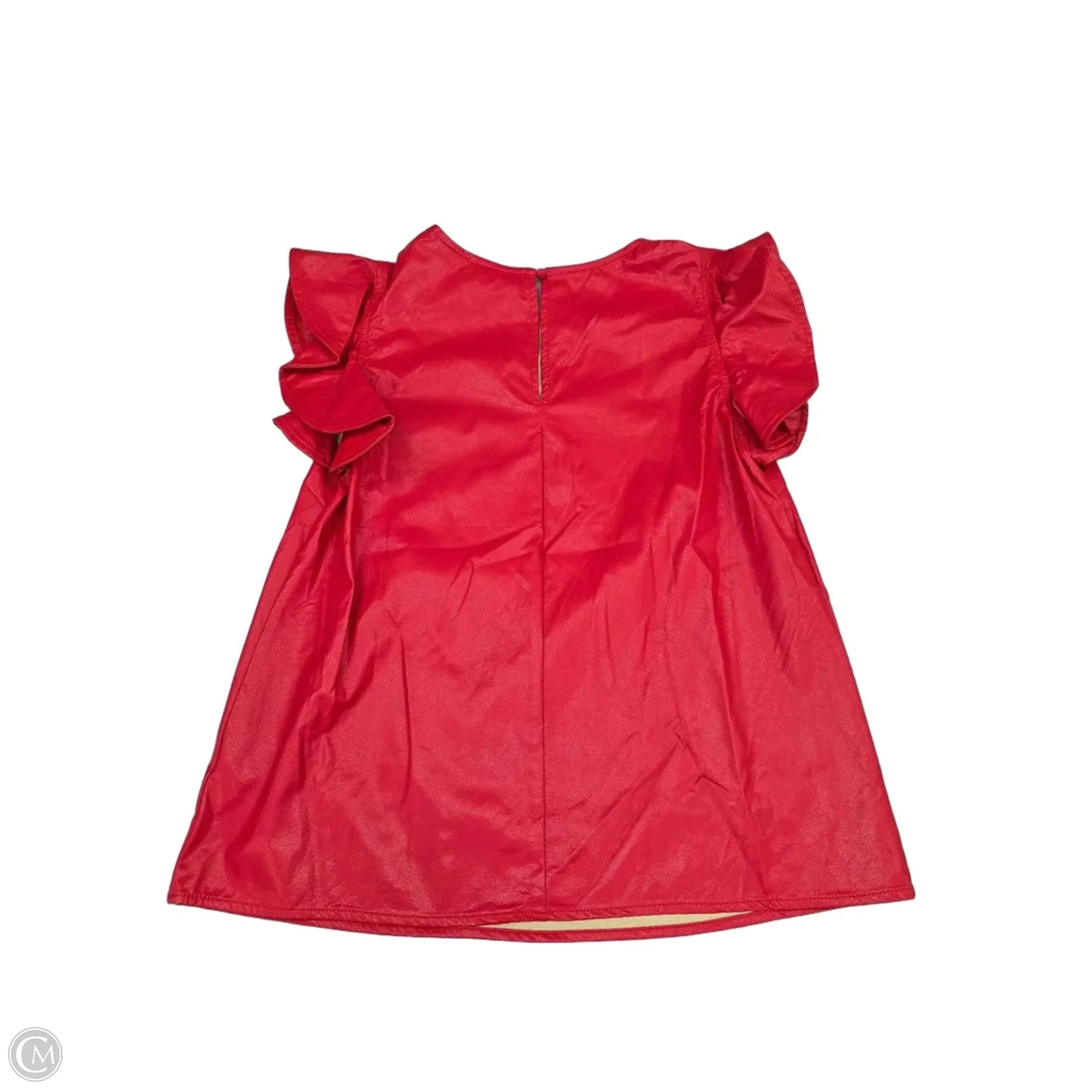 Top Short Sleeve By Tcec In Red, Size: M