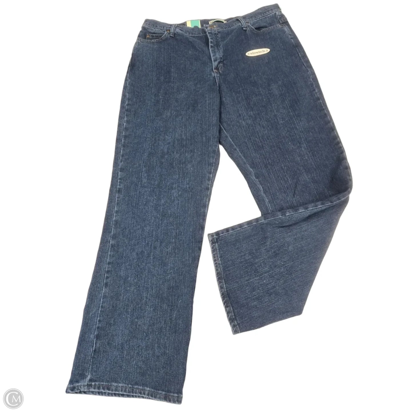 Jeans Straight By Lee In Blue Denim, Size: 18