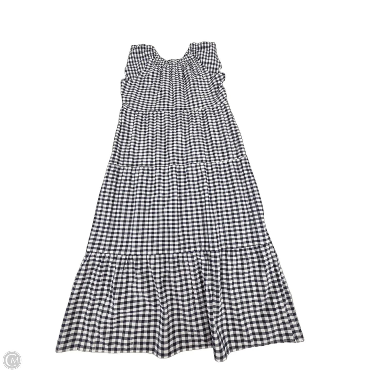 Dress Casual Maxi By Christopher And Banks In Blue & White, Size: M