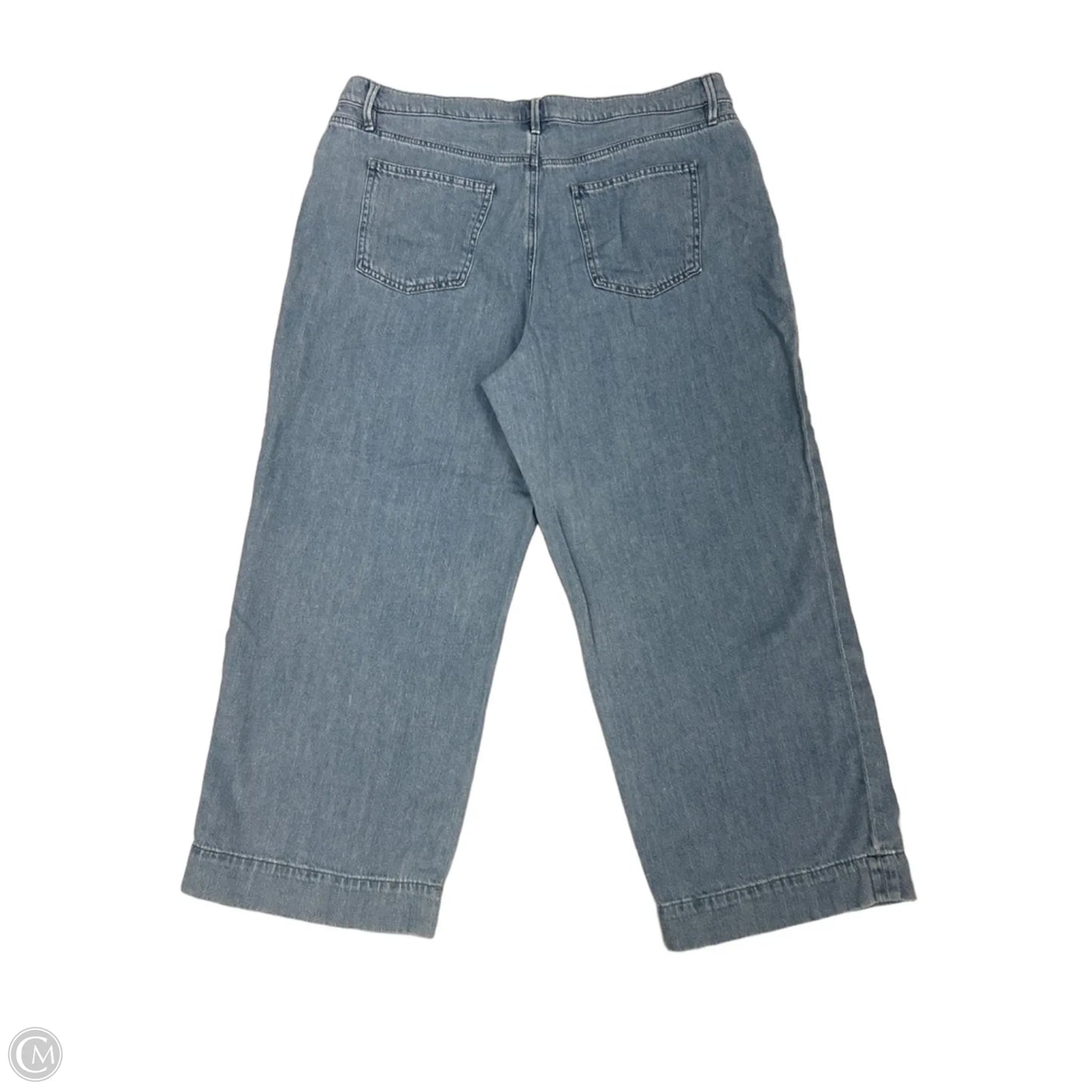 Jeans Wide Leg By Ann Taylor In Blue Denim, Size: 16
