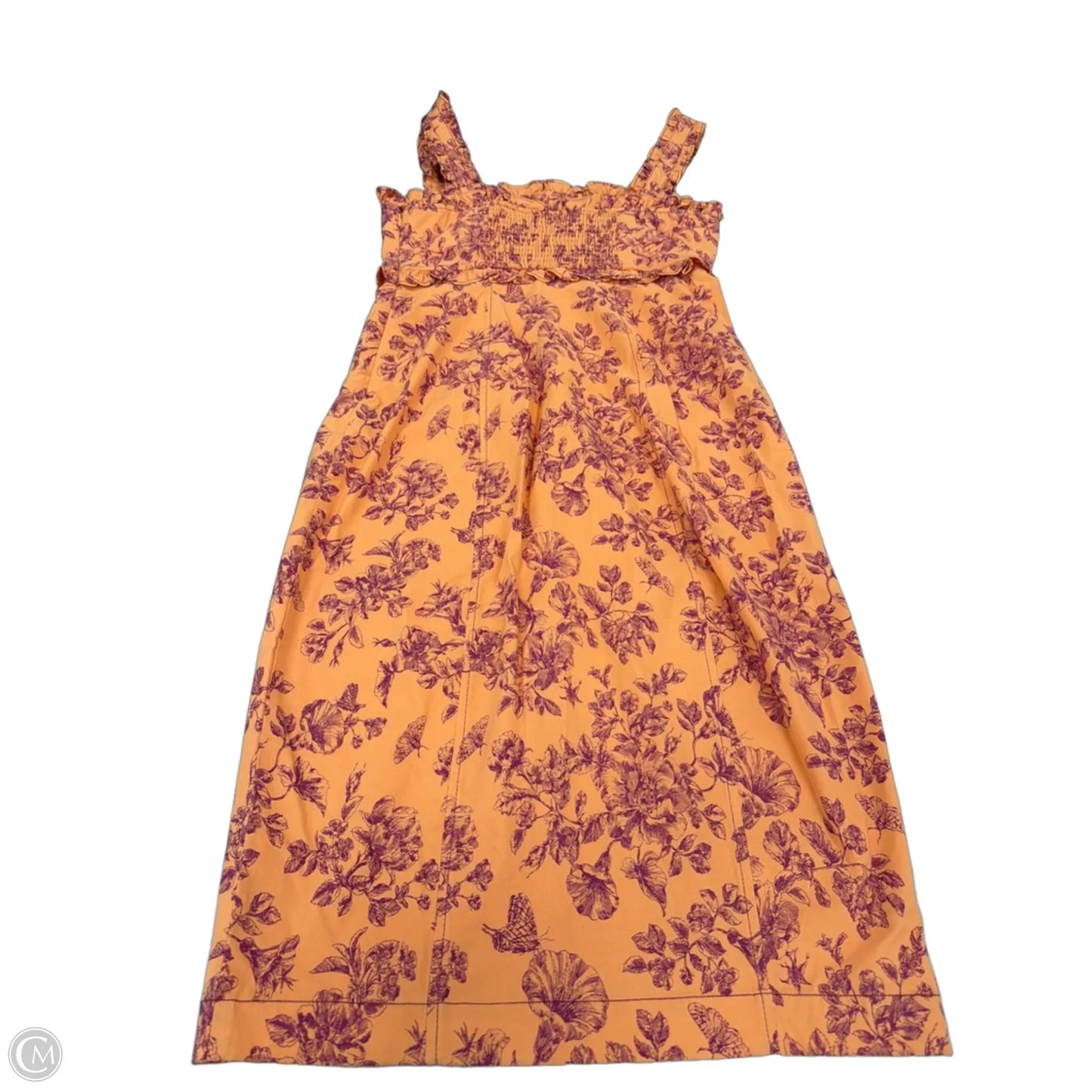 Dress Casual Short By Anthropologie In Orange & Purple, Size: Mp