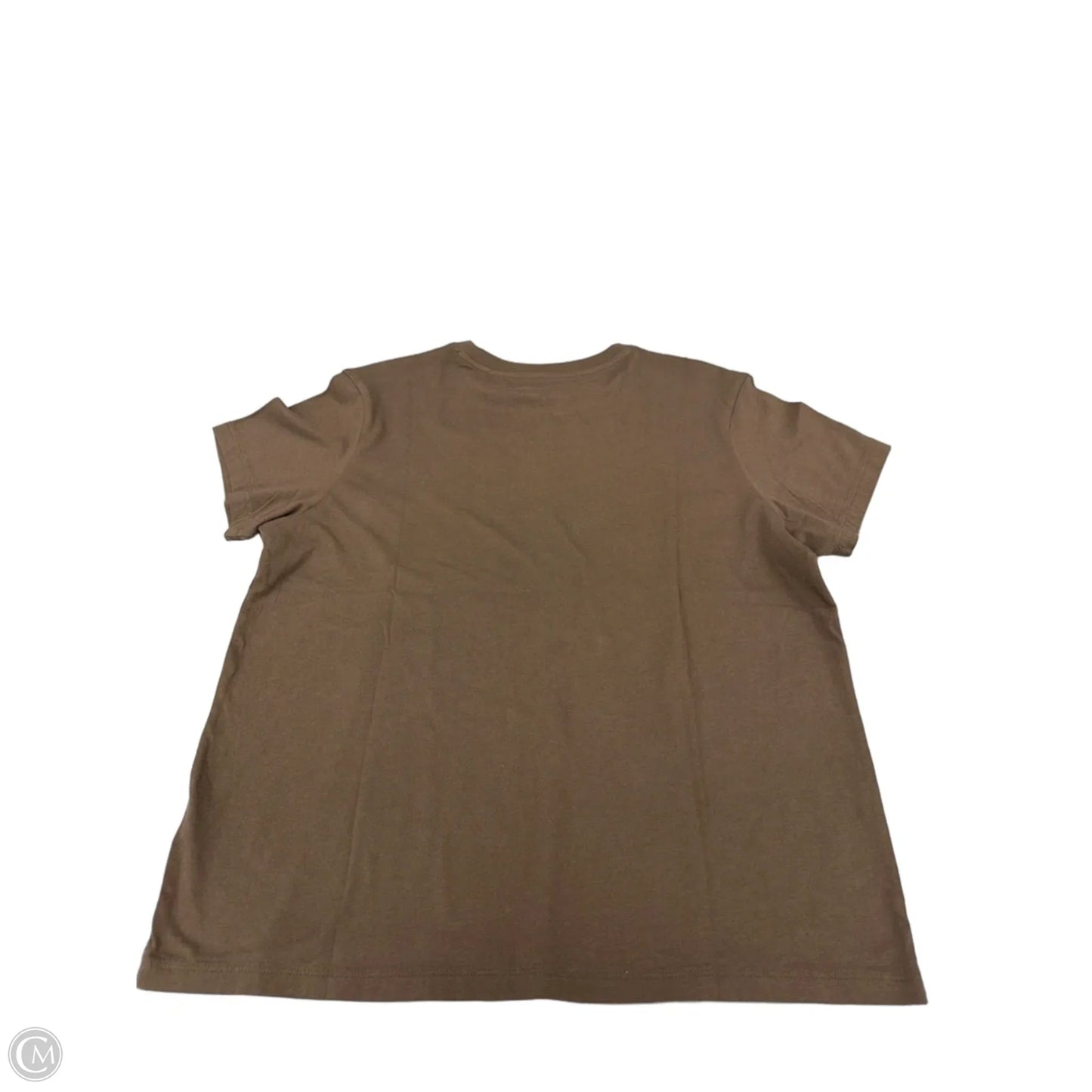 Top Short Sleeve By American Eagle In Brown, Size: S