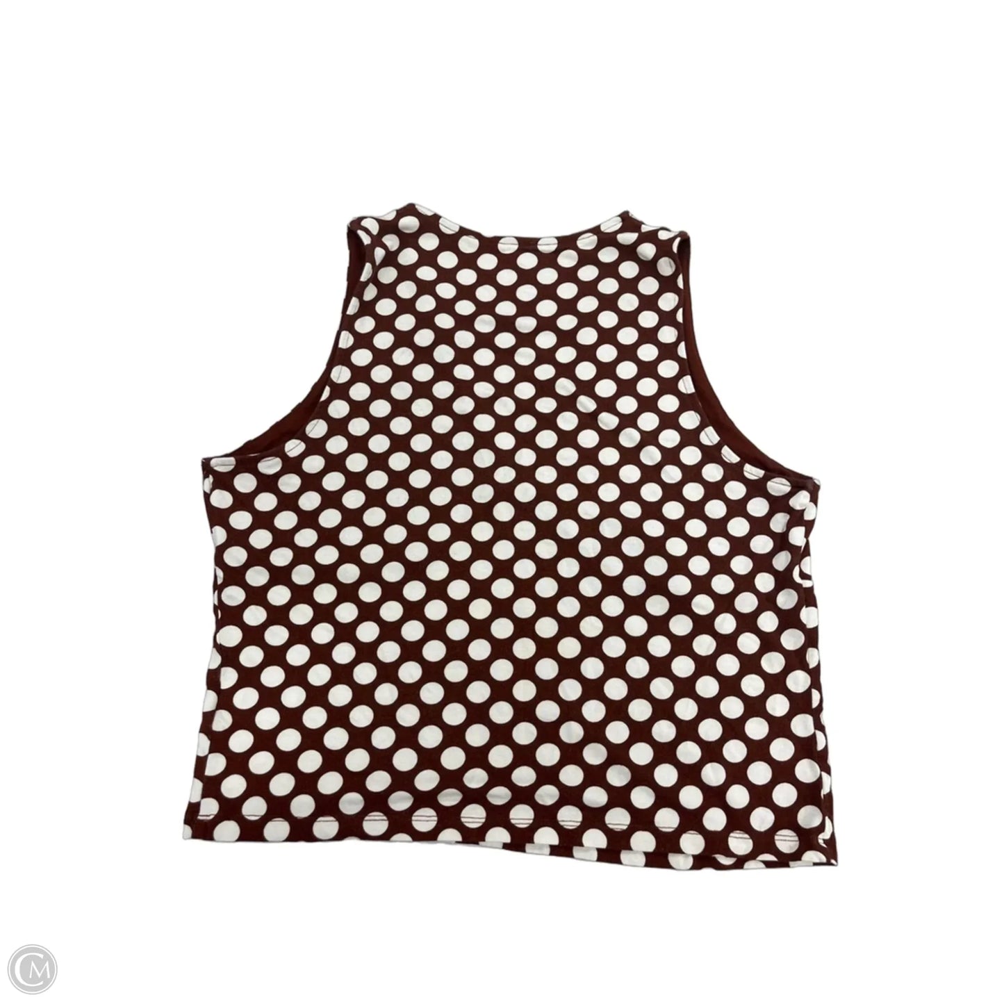 Tank Top By A New Day In Brown & White, Size: M