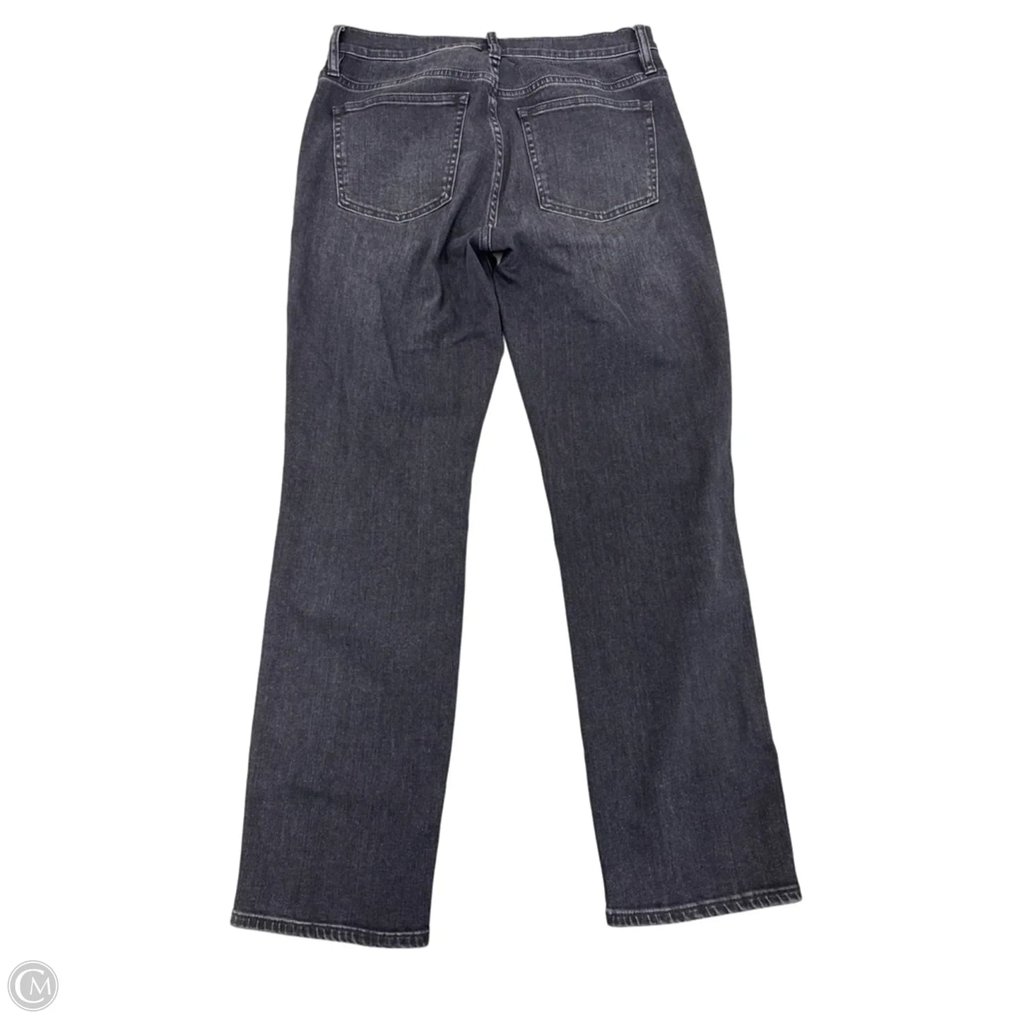 Jeans Straight By J. Crew In Black Denim, Size: 8