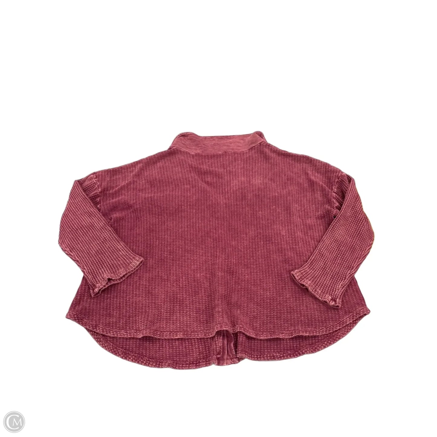 Top Long Sleeve By Bucketlist In Red, Size: M