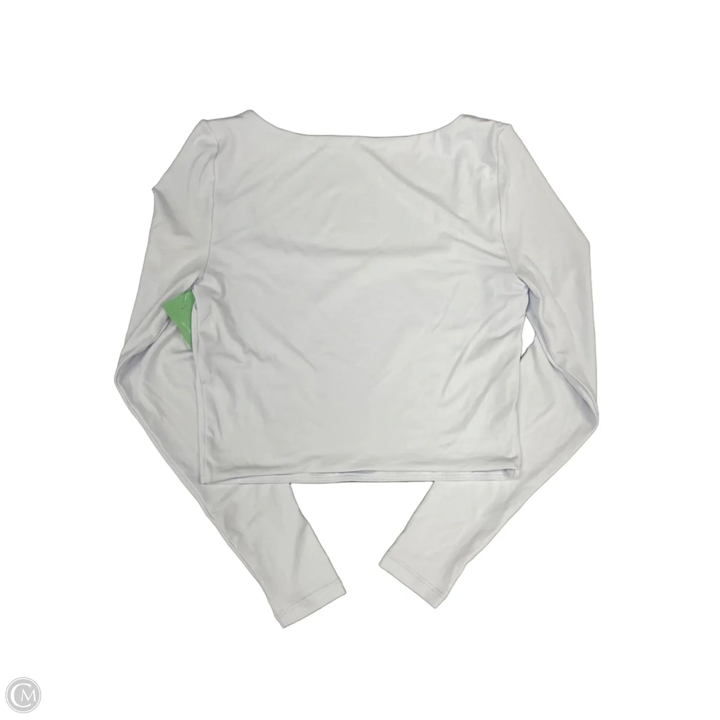 Athletic Top Long Sleeve Crewneck By 90 Degrees By Reflex In White, Size: S