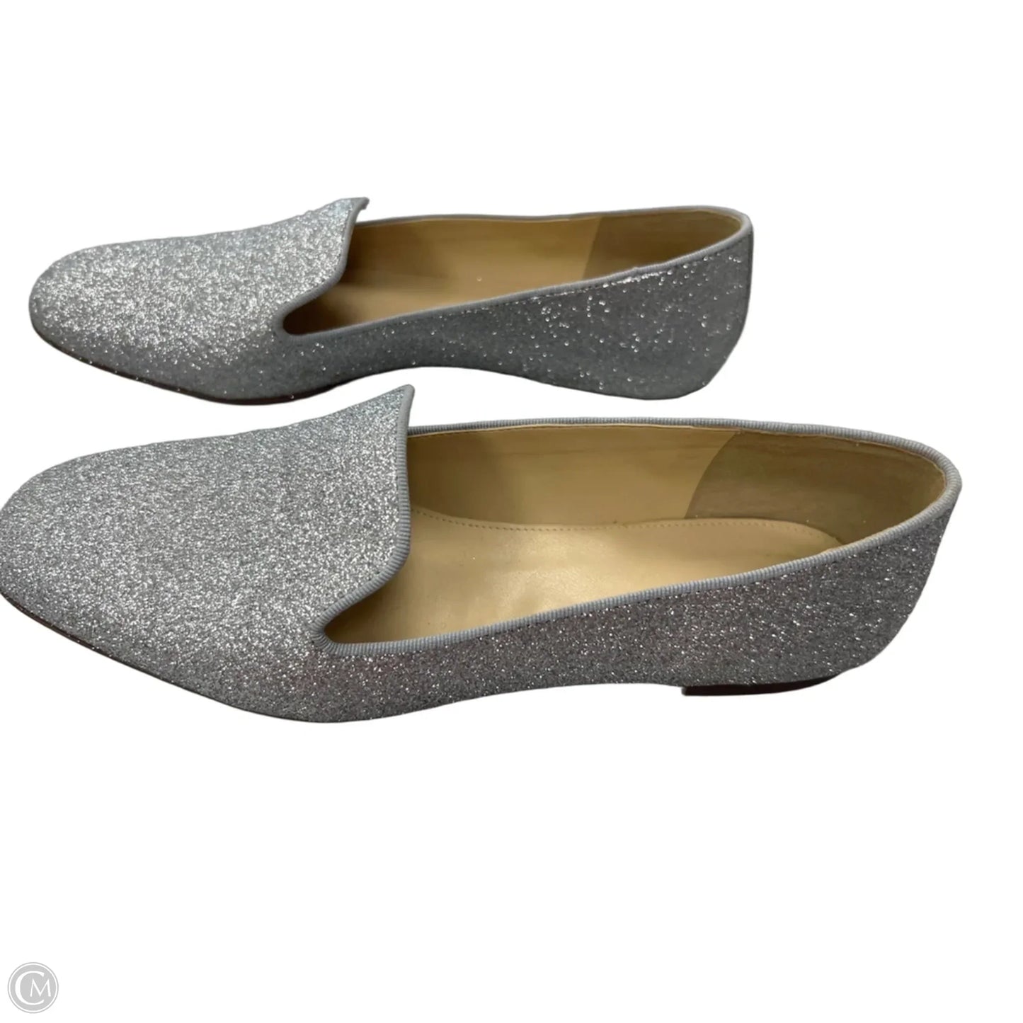 Shoes Flats By J. Crew In Silver, Size: 8.5