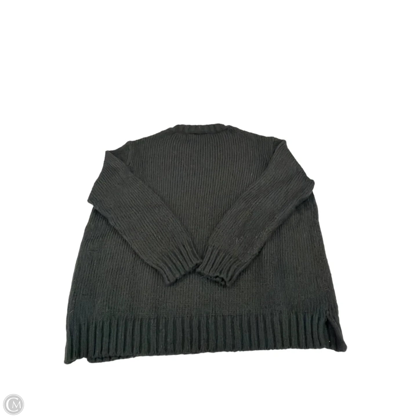 Sweater By Wooden Ships In Black & Green, Size: S