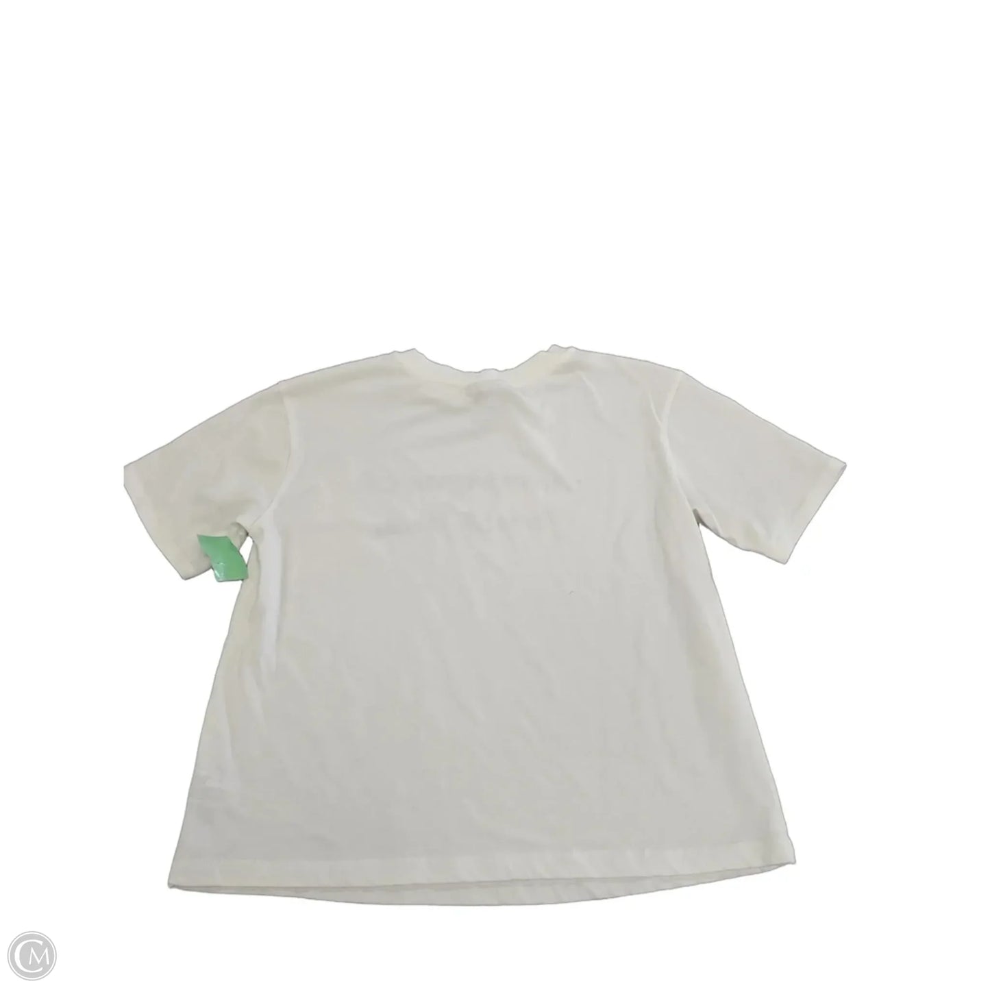 Top Short Sleeve Designer By Kate Spade In White, Size: Xs