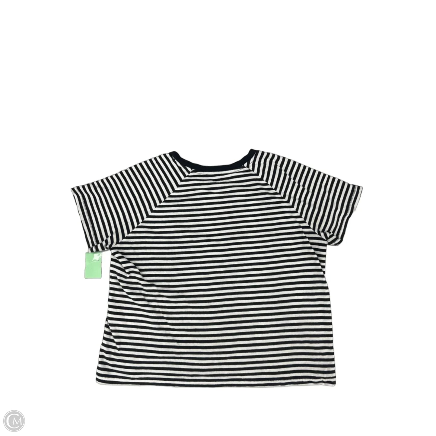 Top Short Sleeve By Levis In Black & White, Size: S