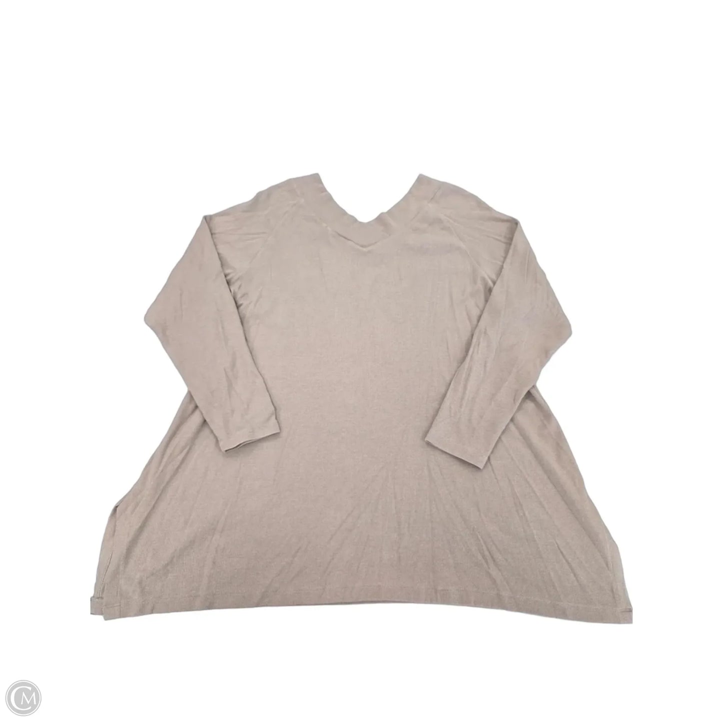 Top Long Sleeve By Soft Surroundings In Brown, Size: 1x