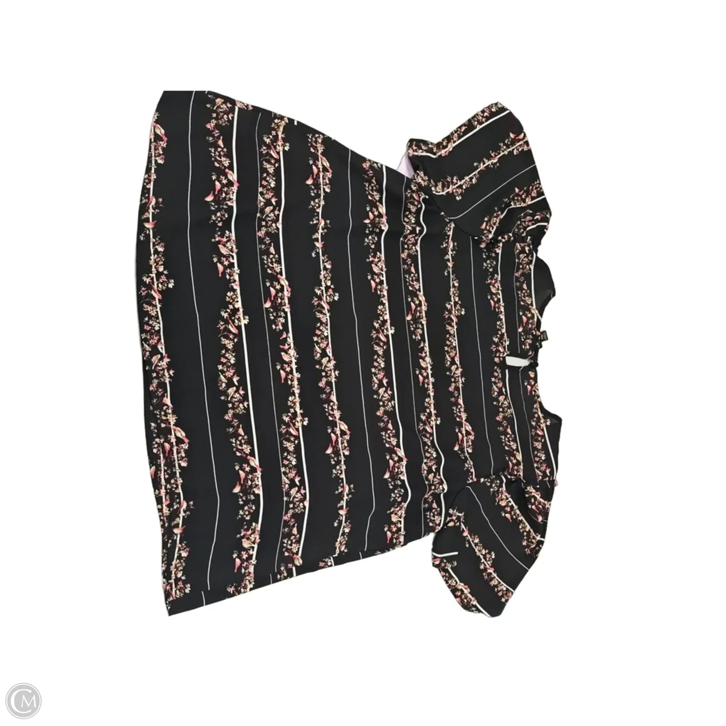 Top Short Sleeve By Worthington In Floral Print, Size: Xlp