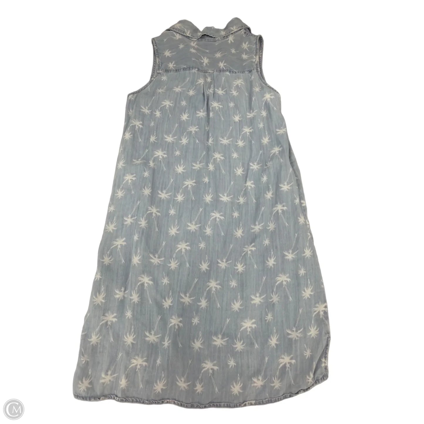 Dress Casual Short By Allen B In Blue & White, Size: S