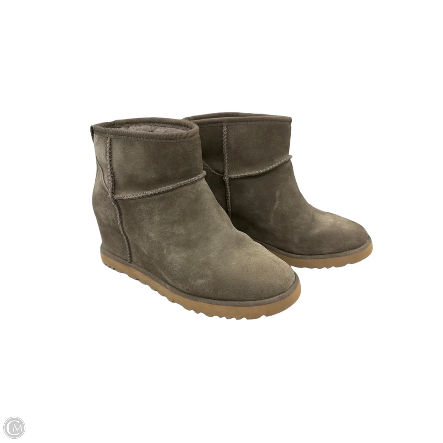 Boots Designer By Ugg In Grey, Size: 8
