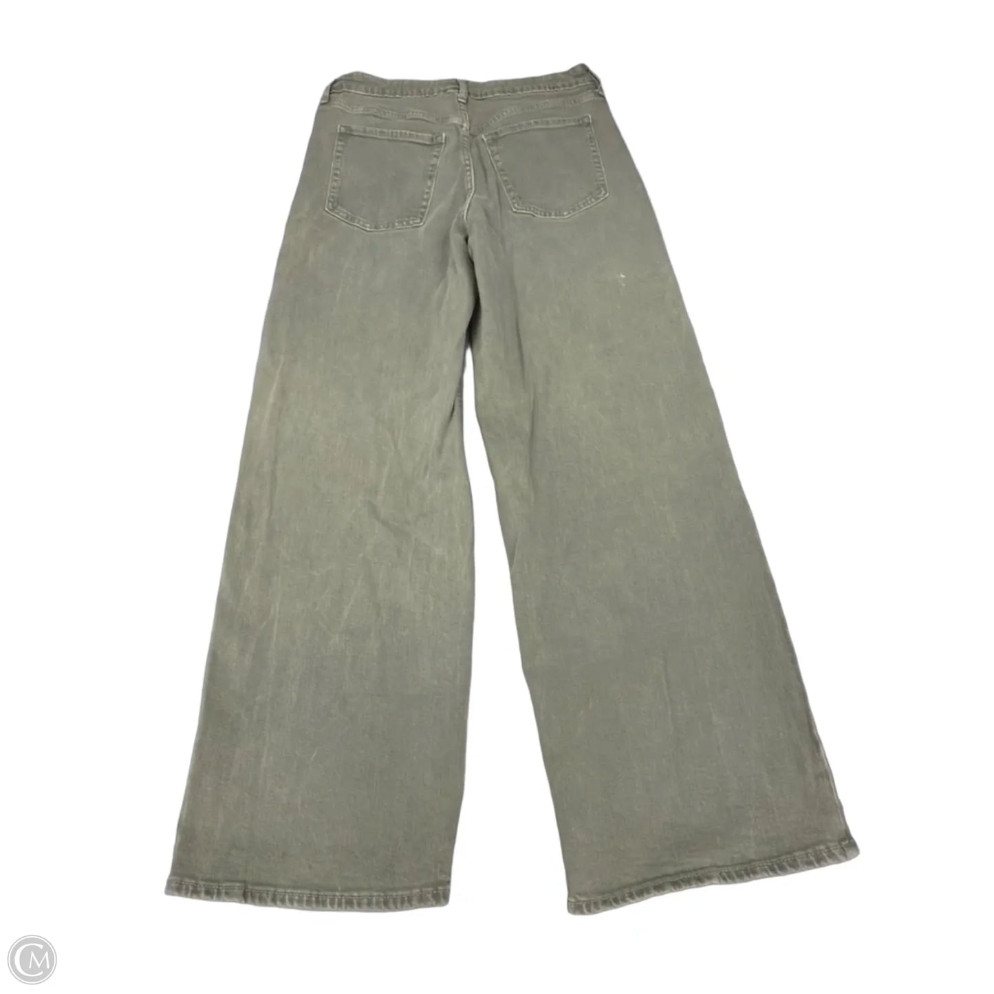 Jeans Wide Leg By Old Navy In Green Denim, Size: 8