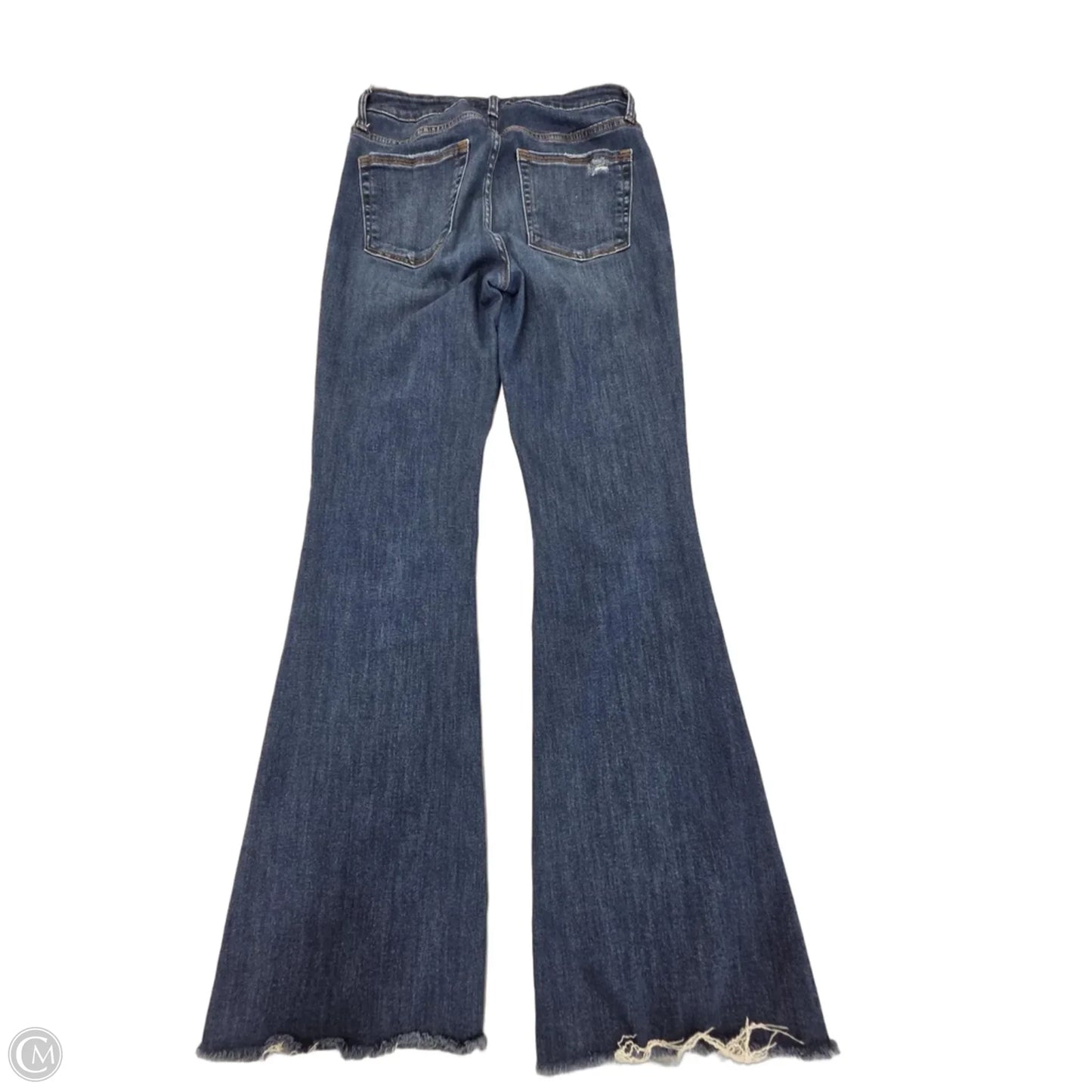 Jeans Flared By Kut In Blue Denim, Size: 4