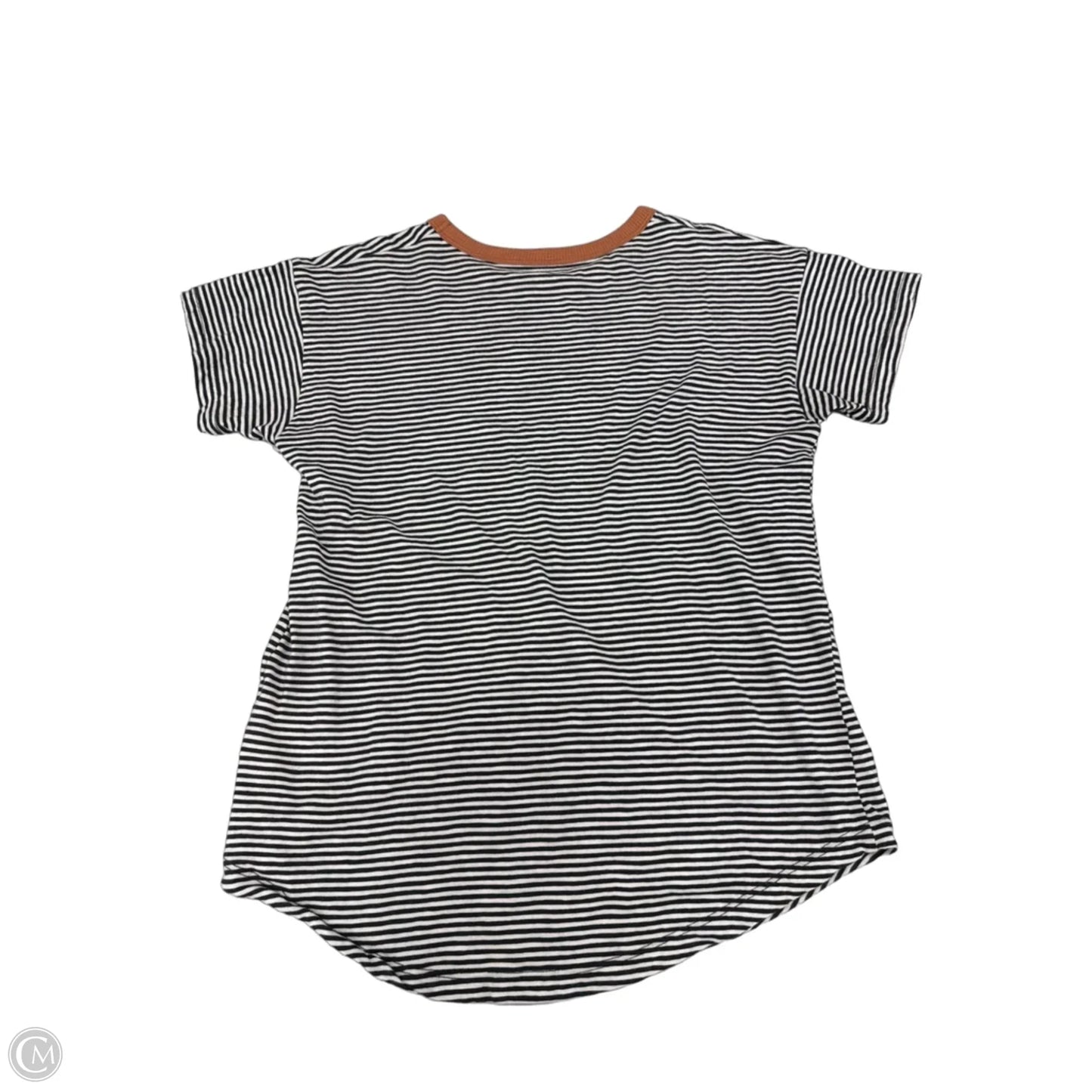 Top Short Sleeve By Madewell In Black & White, Size: Xs