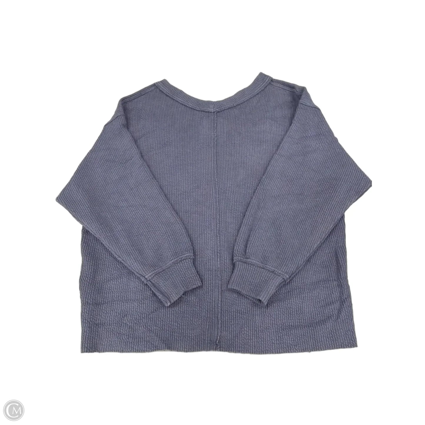 Top Long Sleeve By Aerie In Blue, Size: S