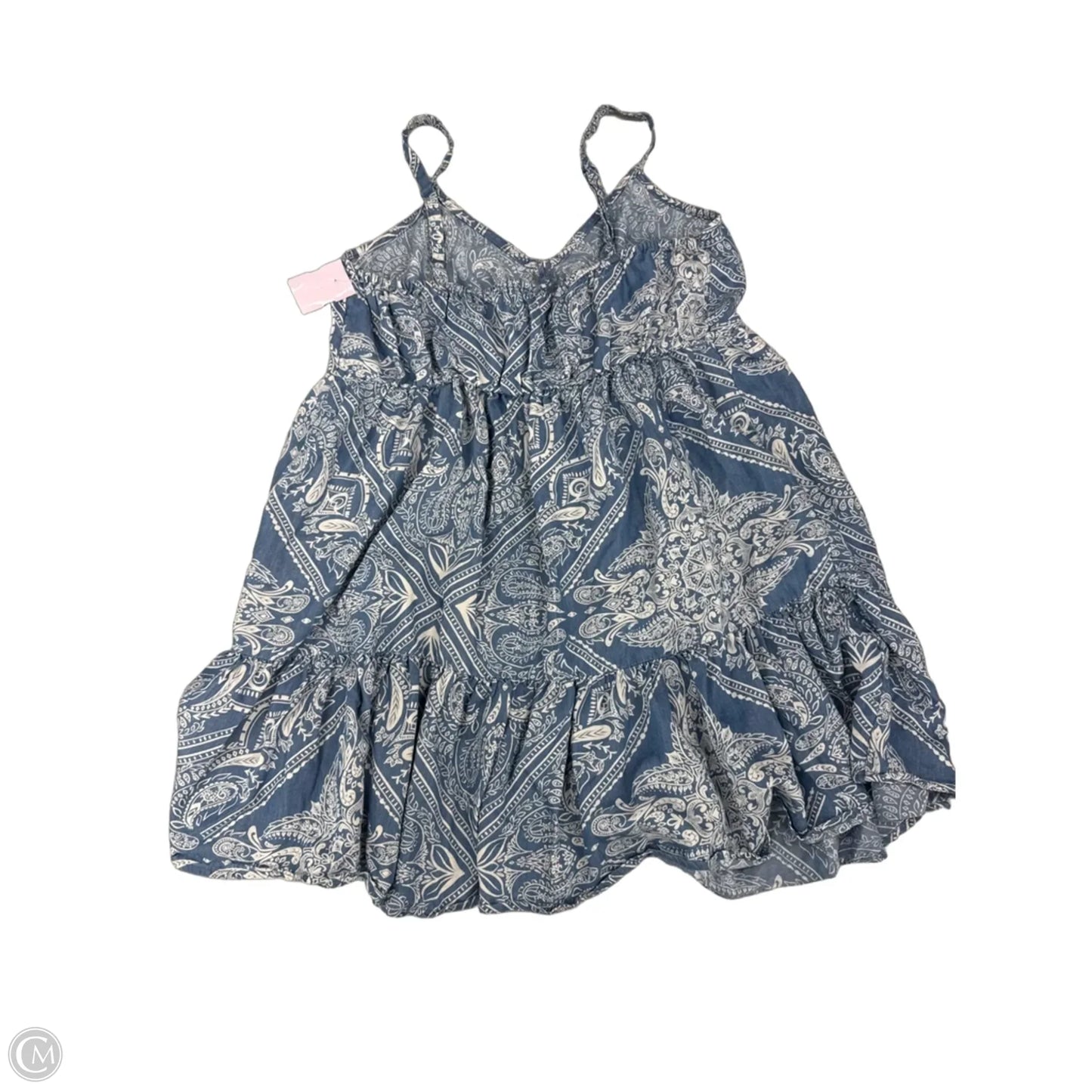 Dress Casual Short By Jessica Simpson In Blue & White, Size: M