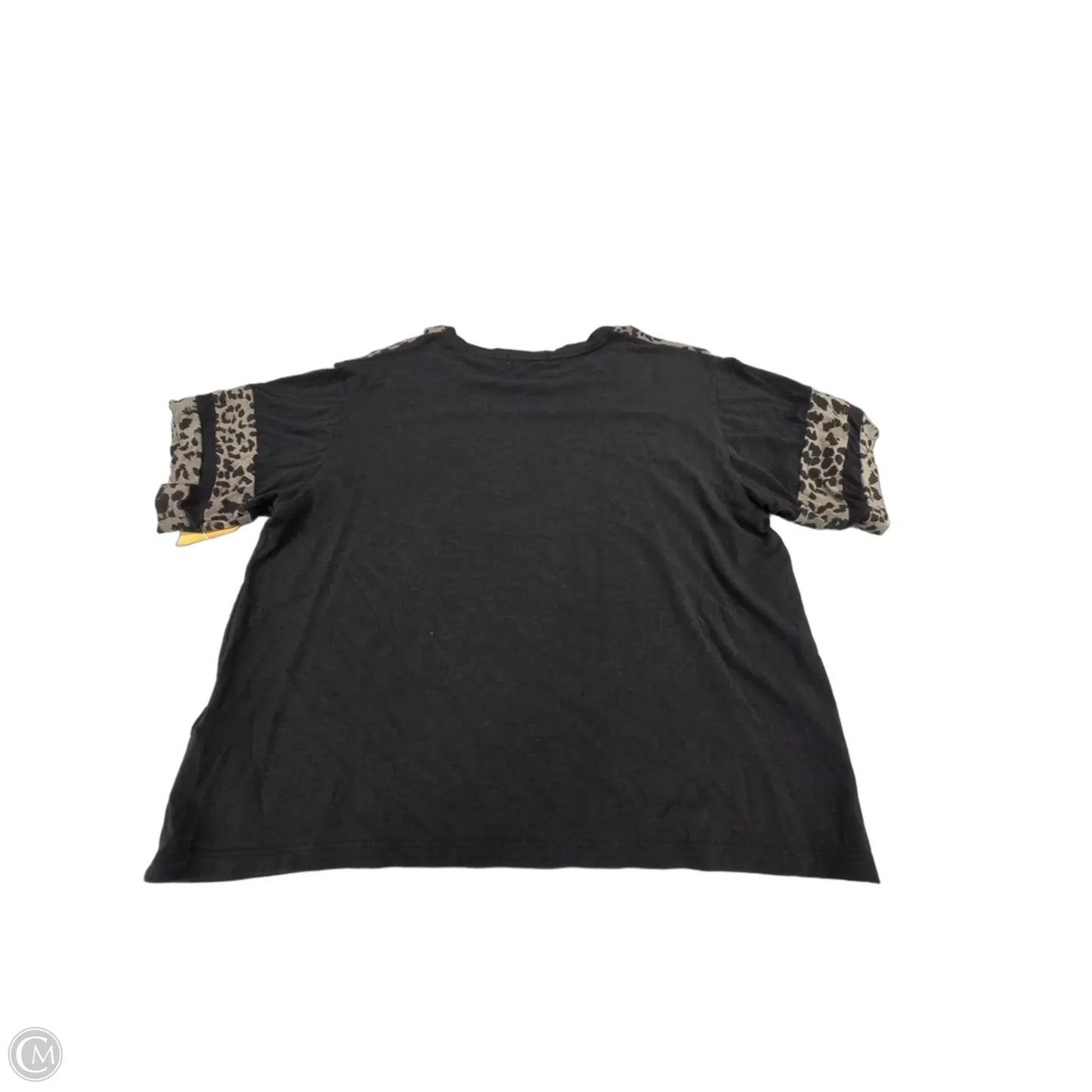 Top Short Sleeve By Cmc In Black, Size: M
