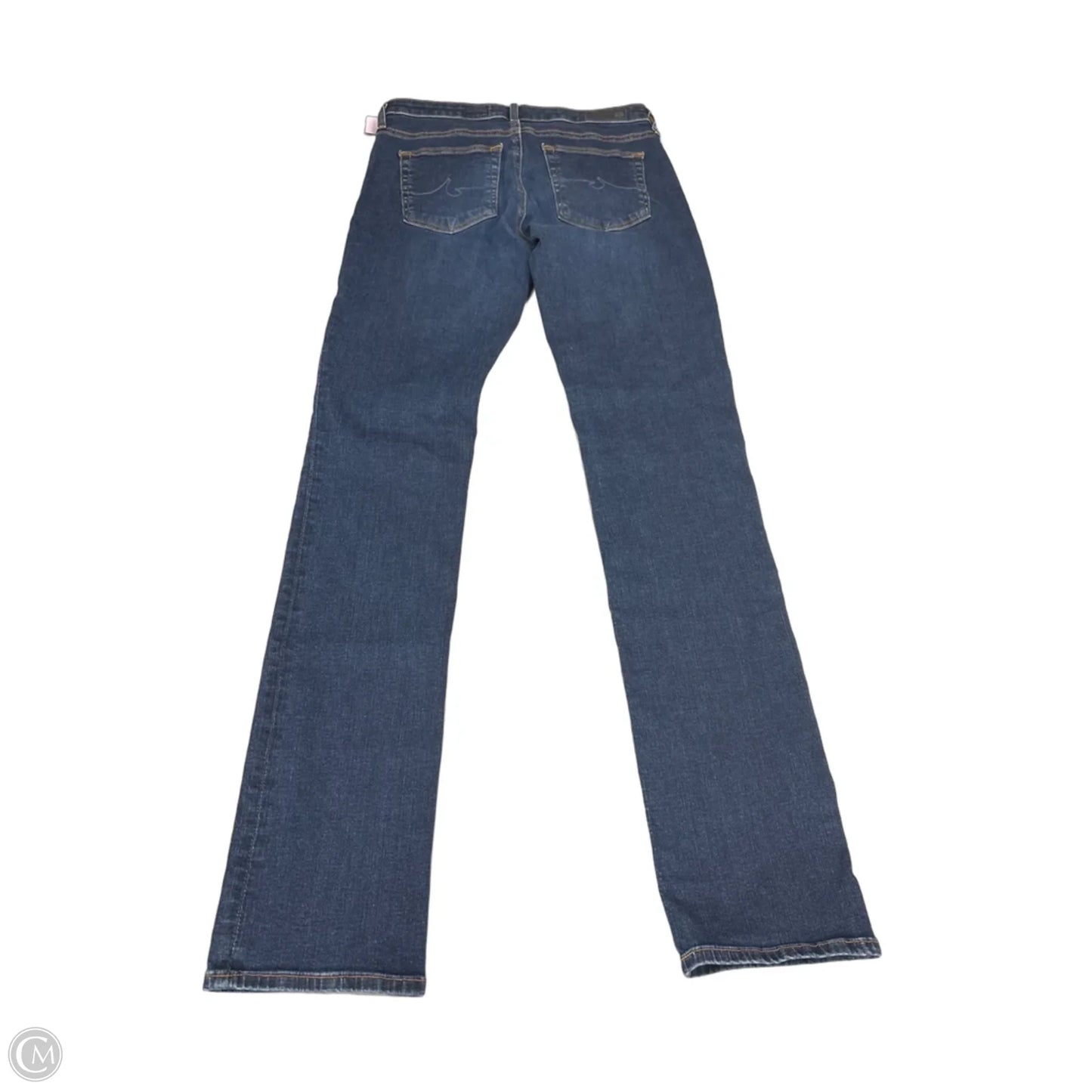 Jeans Straight By Ag Jeans In Blue Denim, Size: 4